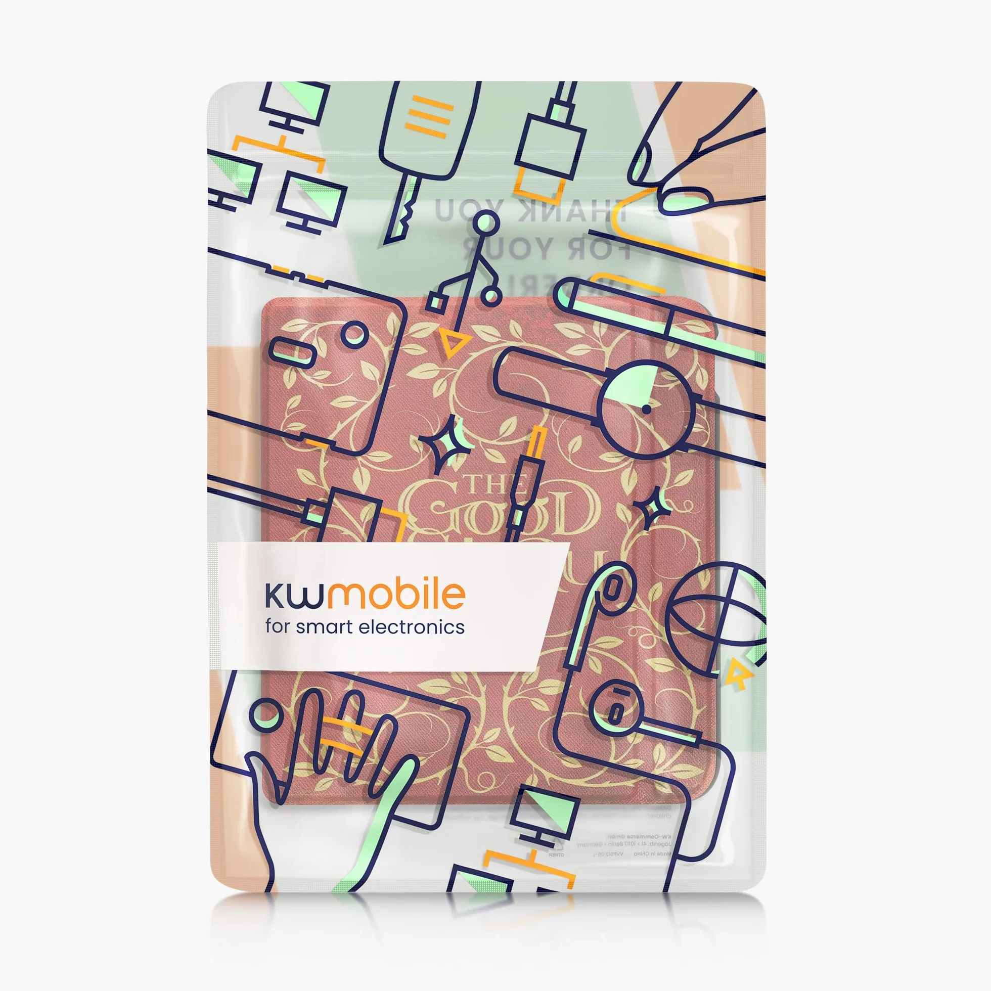 kwmobile Carcasa Compatible con Kobo Libra Colour Funda - Funda con Tapa y Cierre magnético de Cuero sintético - Érase una Vez