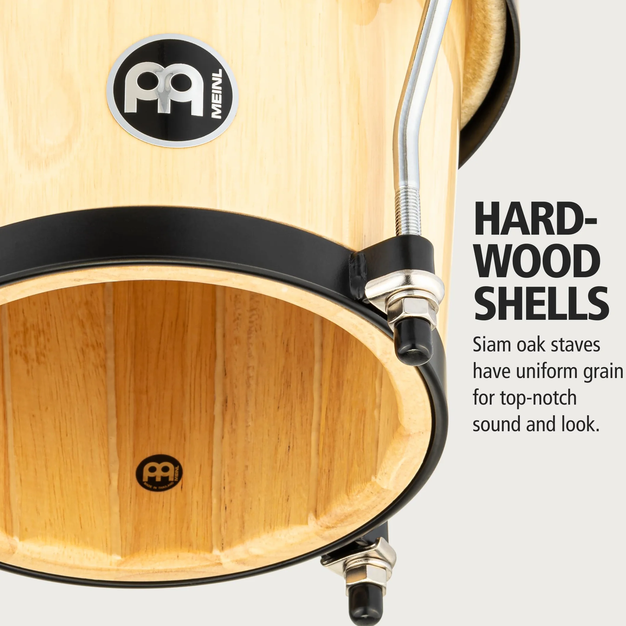 Meinl Percussion HB100NT - Bongos, Marrón, Natural