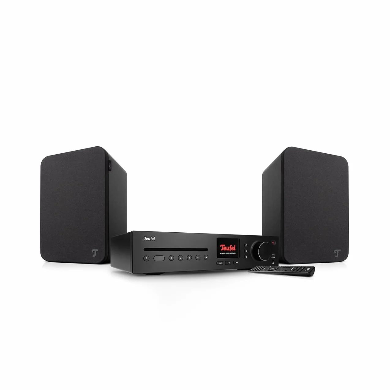 Teufel Ultima 20 KOMBO 3 SE - Cadena HiFi Estéreo con Bluetooth y CD, Potente, LAN, WiFi, Radio Digital DAB+, USB, Sistema de 3 Vías, Música, Películas, Juegos (Negro)