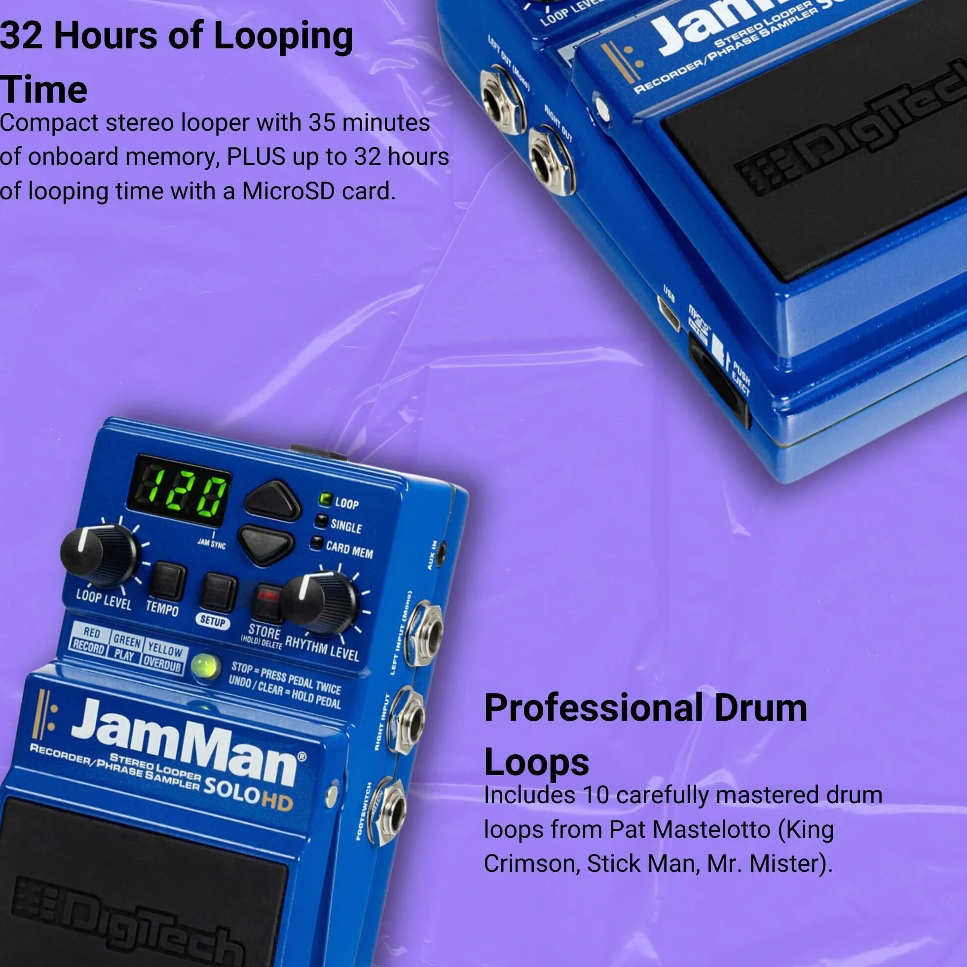DigiTech JamMan Solo HD Stereo Looper Pedal