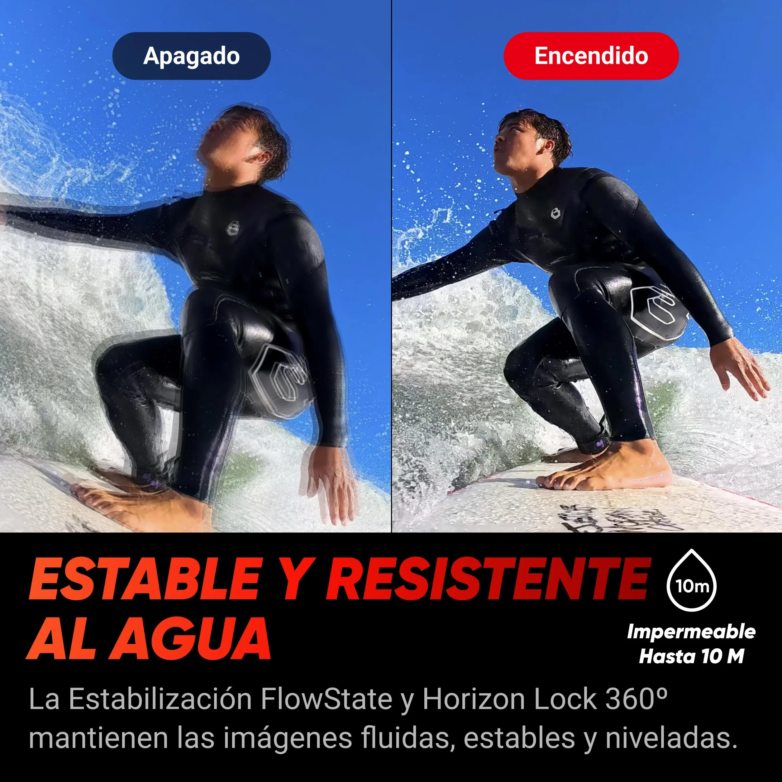 Insta360 Ace Pro: Cámara de acción Impermeable diseñada con Leica, Sensor Insignia de 1/1,3", reducción de Ruido IA Imagen máxima, 4K a 120fps, Pantalla abatible 2,4" y Funciones de IA