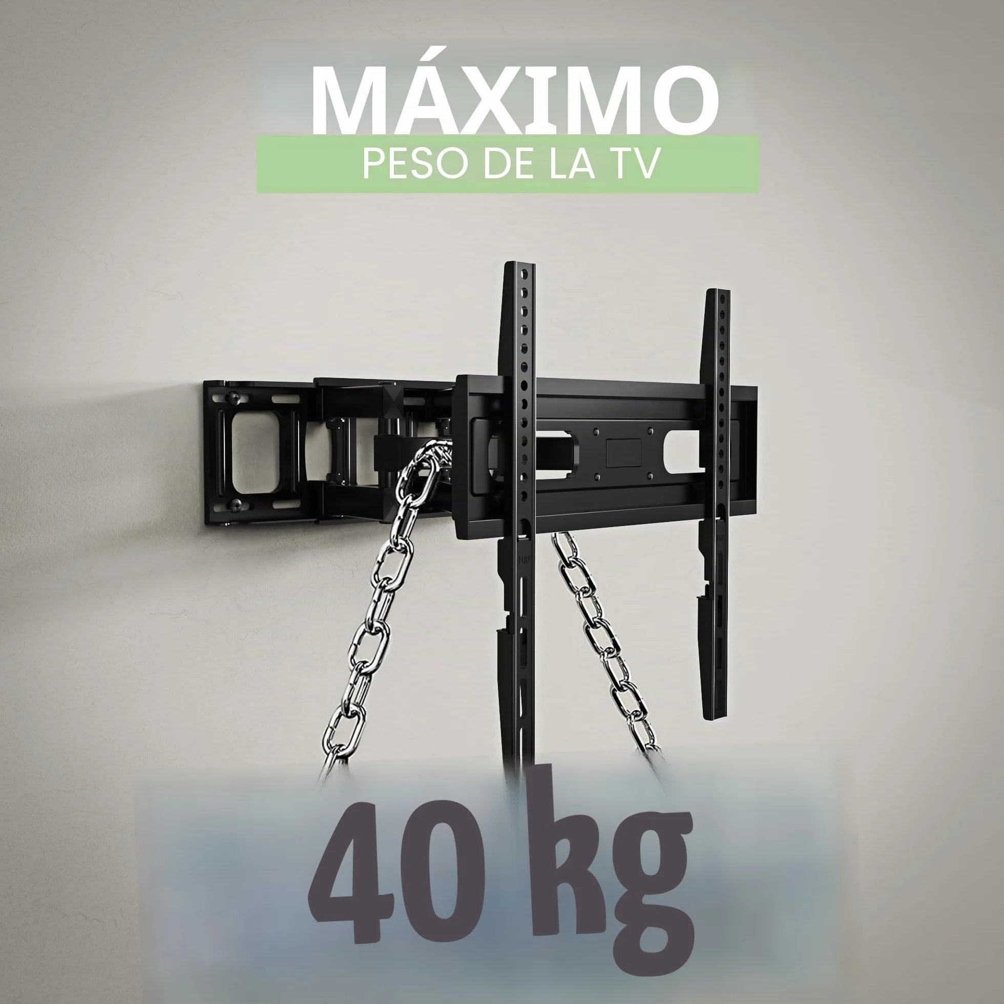 Soporte de Pared para TV 32-65 Pulgadas VESA 400x400mm Inclinación Giratoria 40 kg