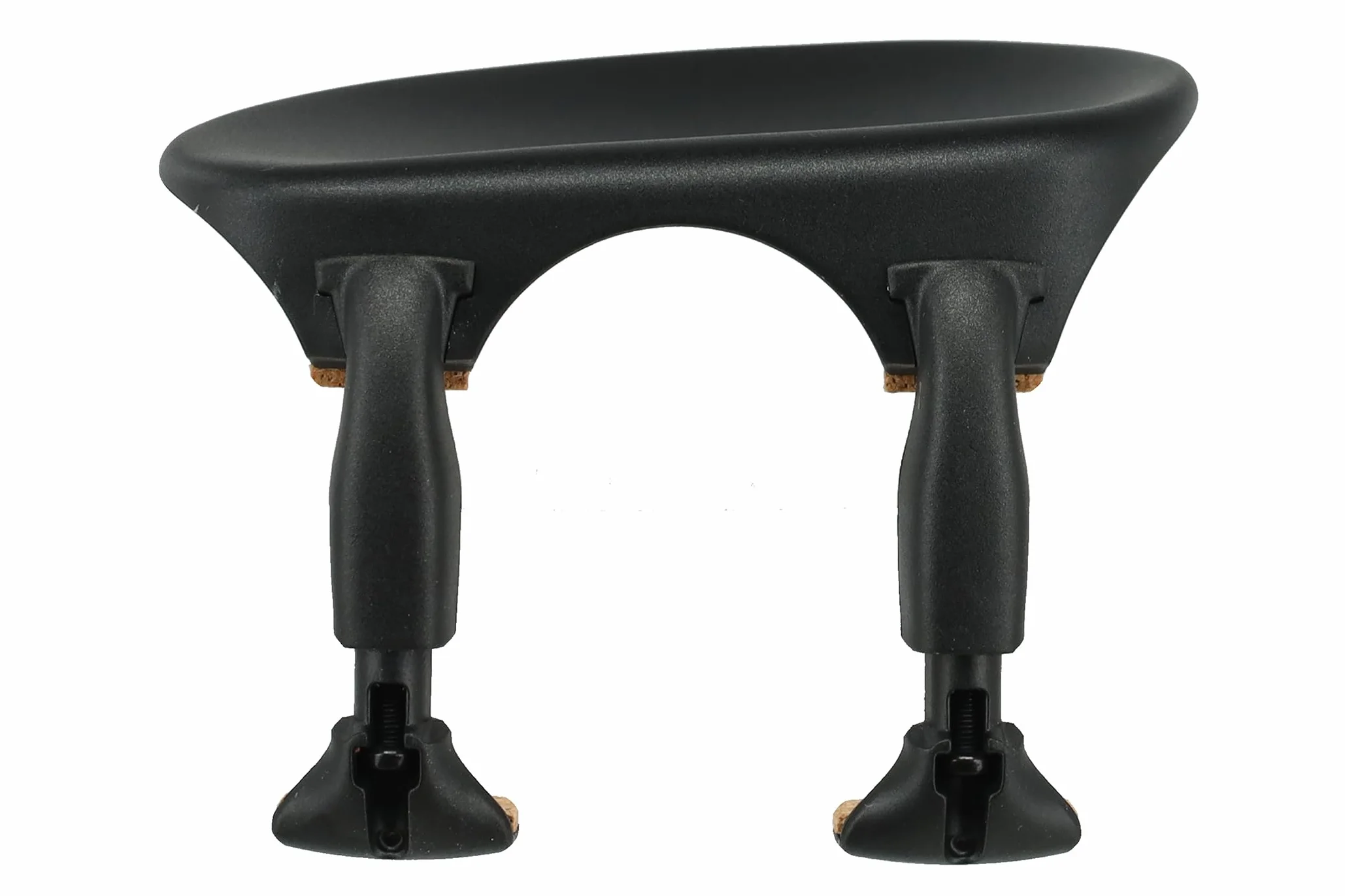 Barbada Wittner, barbada central (centrada) violín 1/2-1/4, plástico de alta tecnología, anatómicamente formada, probada contra alergias, con destornillador, negro, 253131