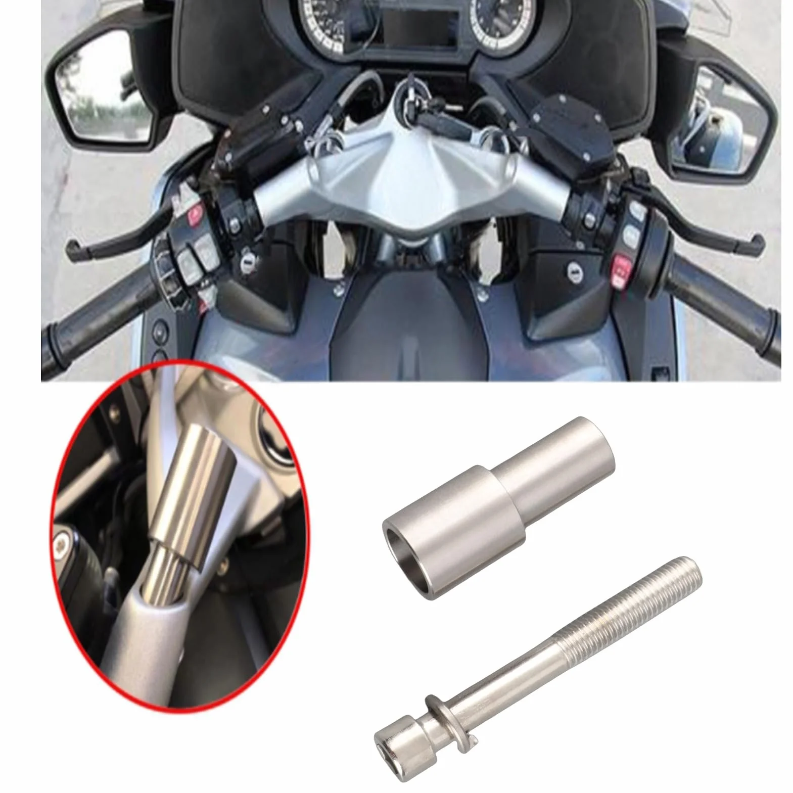 Varilla de Extensión del Manillar Soporte Teléfono Motocicleta K1600GT/GTL/B 2014-2020 R1200RT/R1250RT 2014-2021