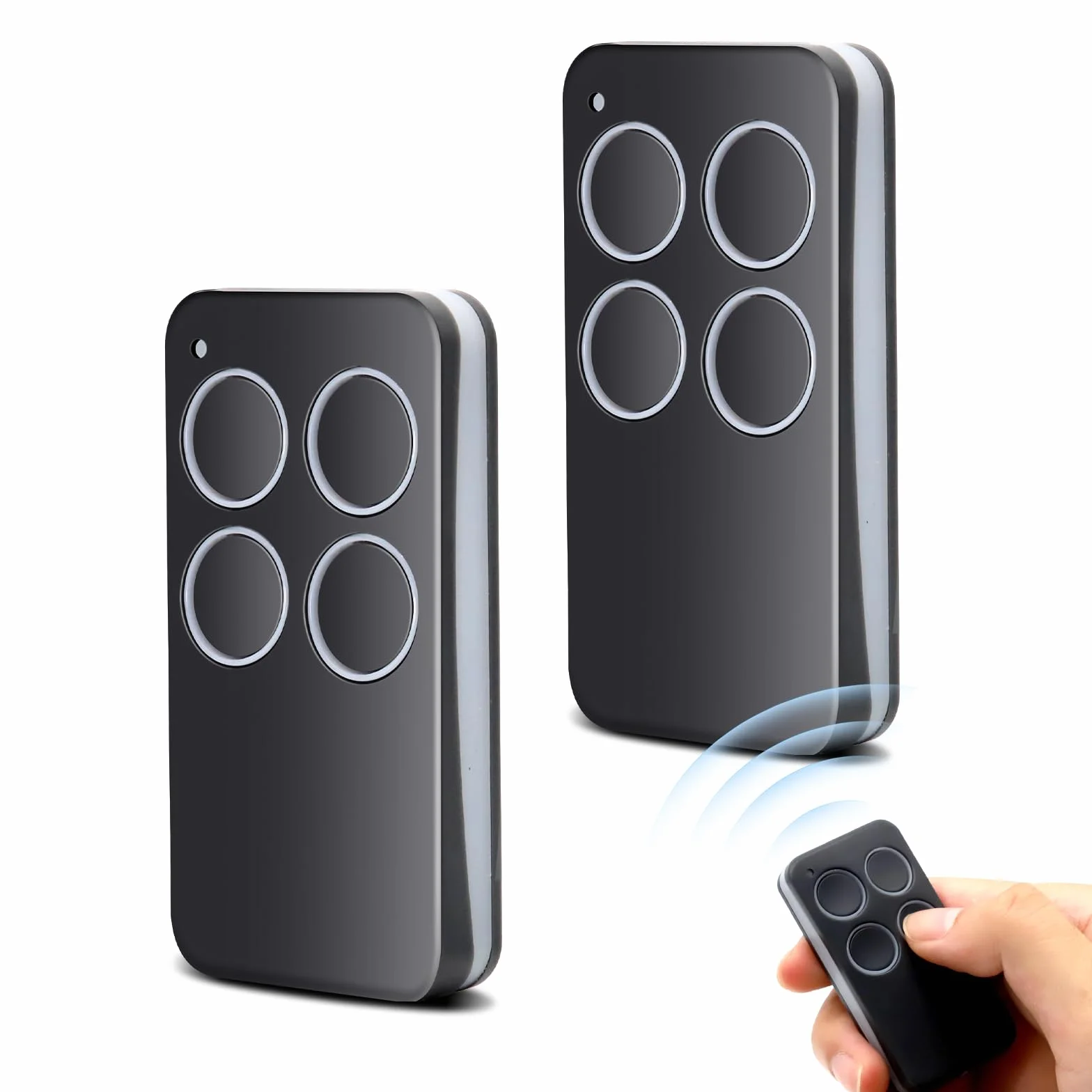 Mando a Distancia Compatible con V2 Phox 2, 2 Unidades para Puerta de Garaje V2 Phoenix 2/4, TXC, TRC, TSC4, Hand (4 Canales)