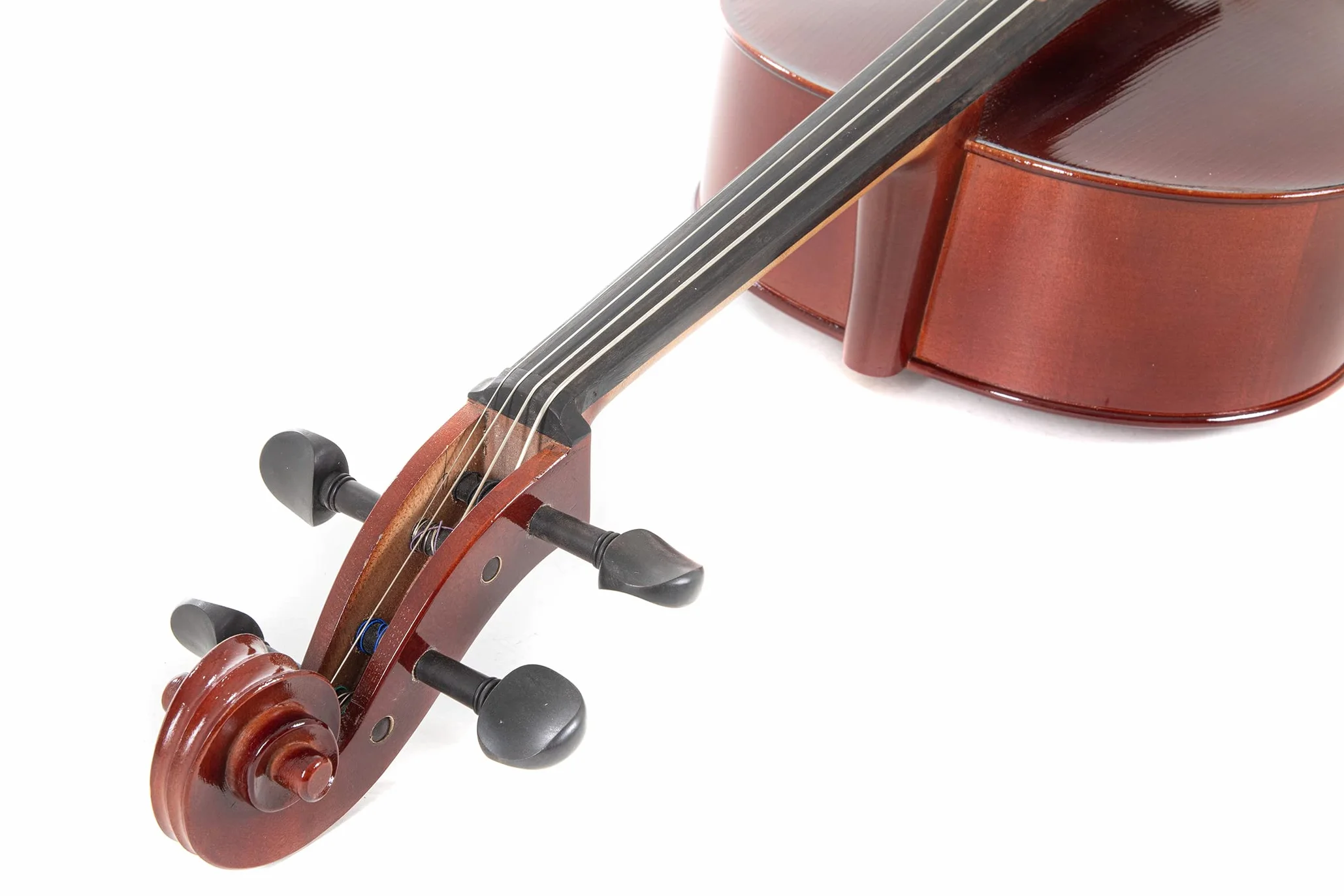 PURE GEWA HW Set de madera dura - Violonchelo 4/4, Set listo para tocar, incl. funda para violonchelo, arco, colofonia, afinador fino, espiga