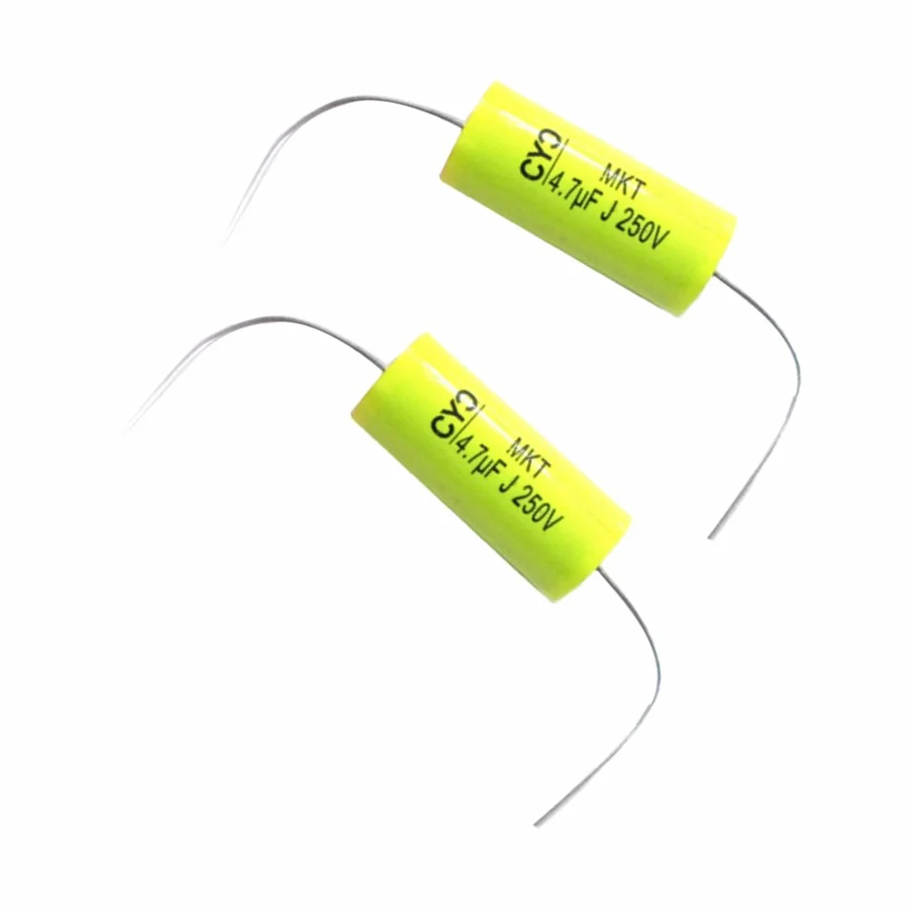 MagiDeal Condensador No Polarizado Cruce Divisor de Altavoz Audio 2pcs 250v 4,7uF