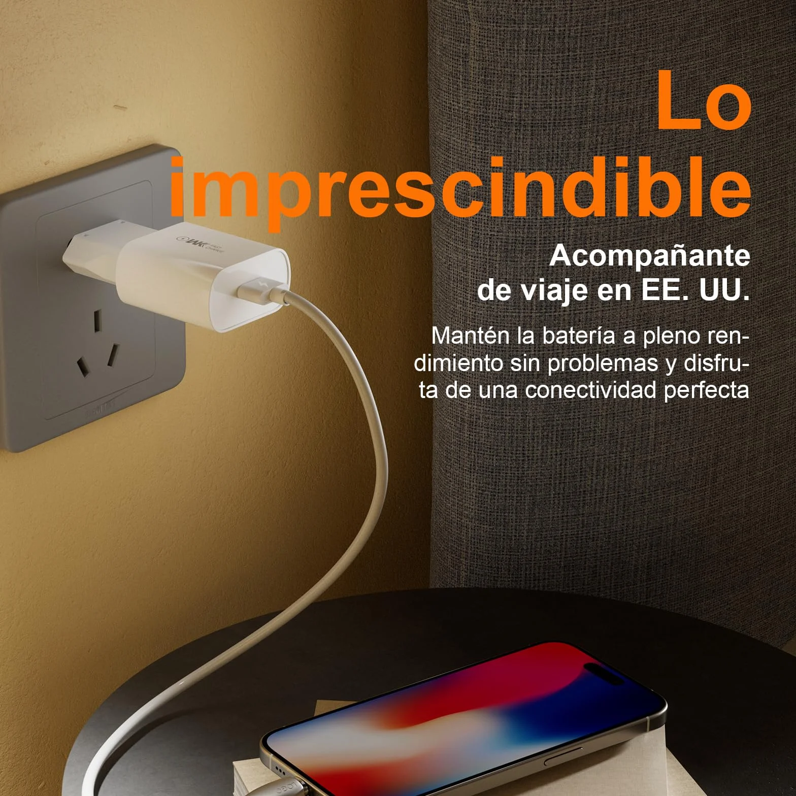 GRIFEMA Adaptador Enchufe USA Tipo A 4 Piezas, Adaptador de Viaje para Clavijas Tipo C/E/F/L/A/N, 6A 250V