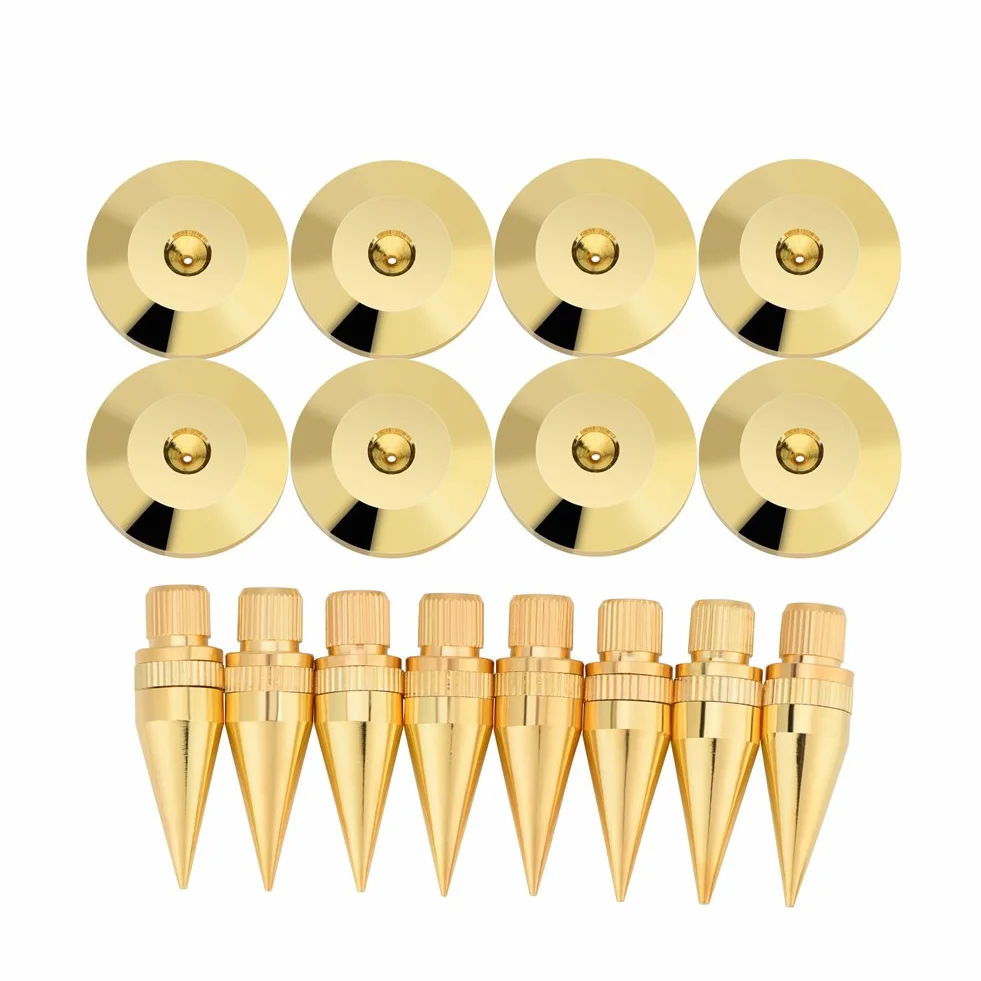 Almohadilla de altavoz 8 pares 6 x 36 mm Cobre Aislante de pico Base de soporte