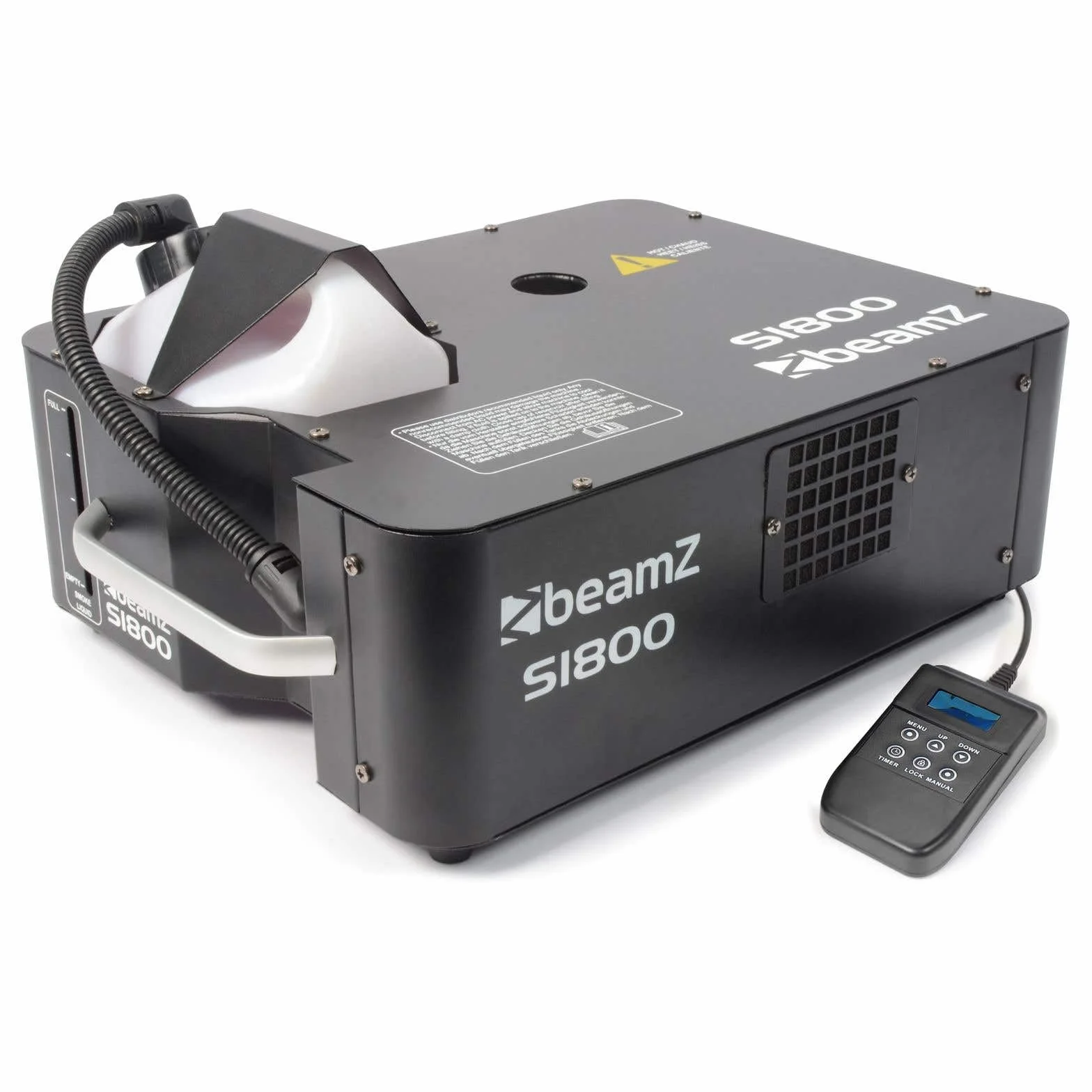 BeamZ S1800 DMX Maquina de humo 2 en 1, Salida de humo Vertical/Horizontal, 1800 W Maquina de humo para Clubs, Discotecas, Espectáculos Profesionales, Eventos, Bodas, DJs, fiestas halloween