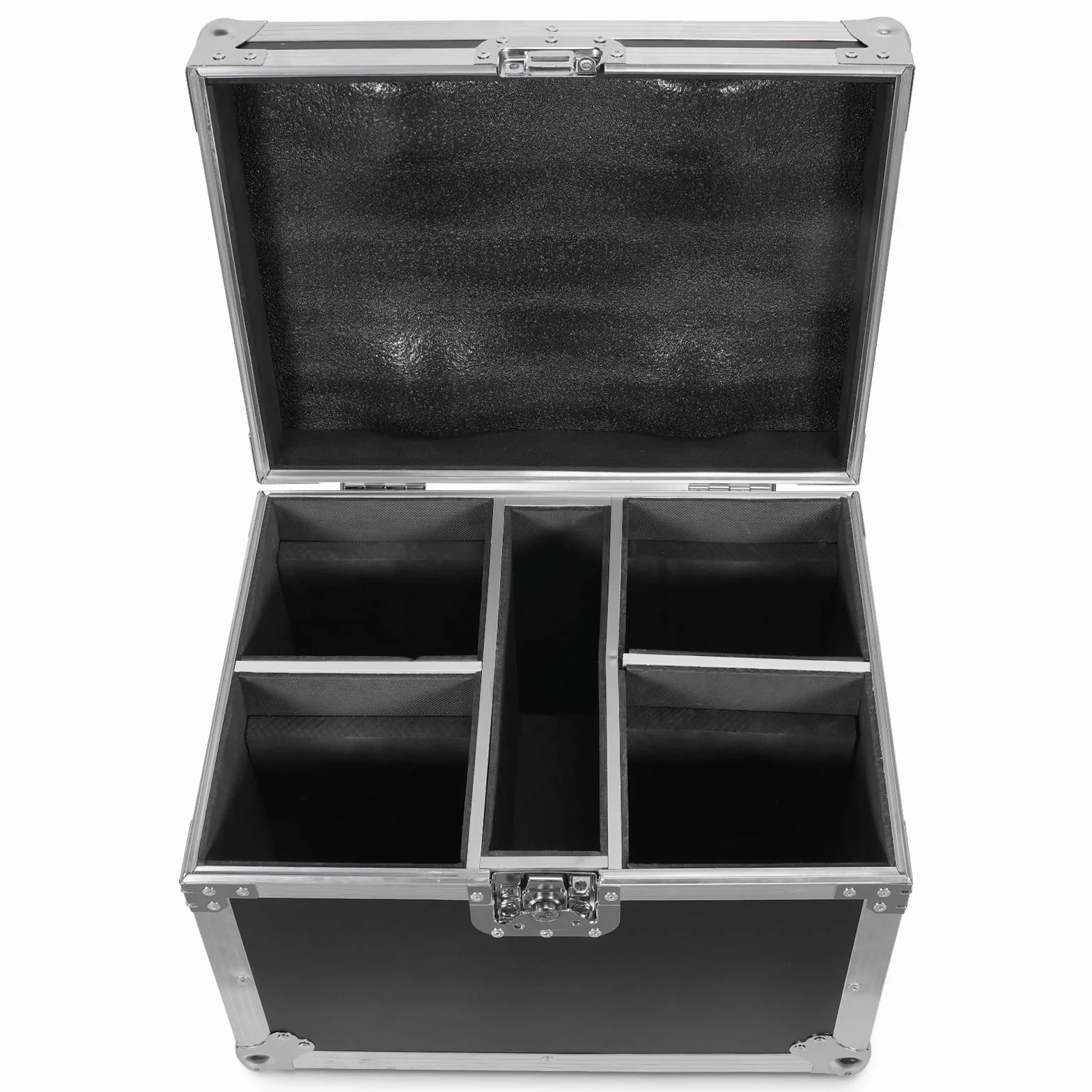 4PCS Cabeza Movil LED 60W con Flightcase 8 Gobos 8 Colores Beam Luz de Discoteca RGBW 9/11 Canales para DJ Club Navidad Bar Fiesta