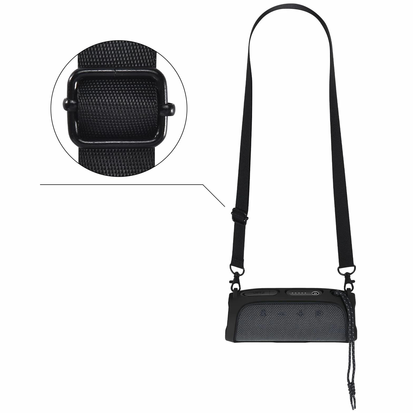 Fundas y Carcasas para JBL Flip Essential 2 Altavoces portátiles Bluetooth, Funda de Silicona Flip Essential 2 Funda Protectora portátil para Viaje (Negro)