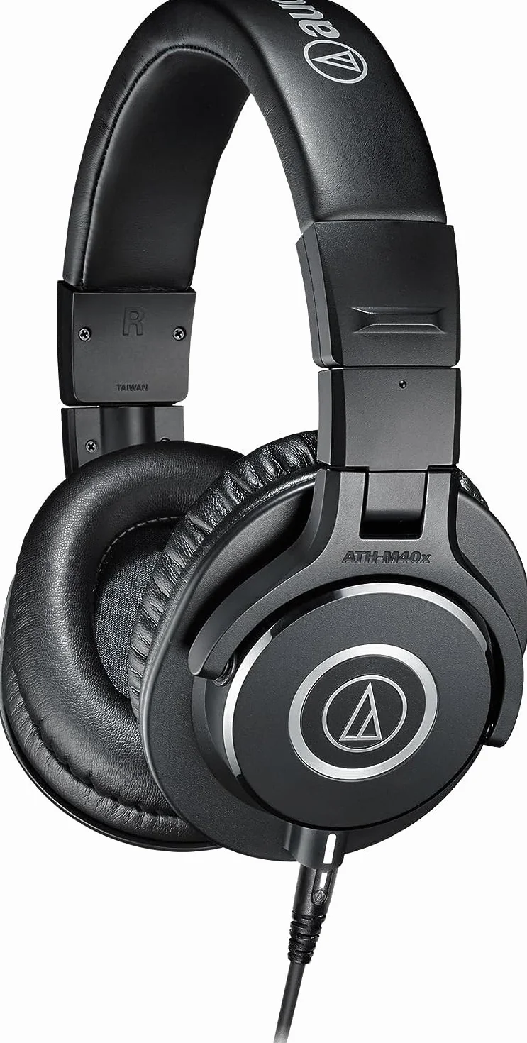 Audio-Technica M40x Auriculares Profesionales para Monitorización en Estudio Negro