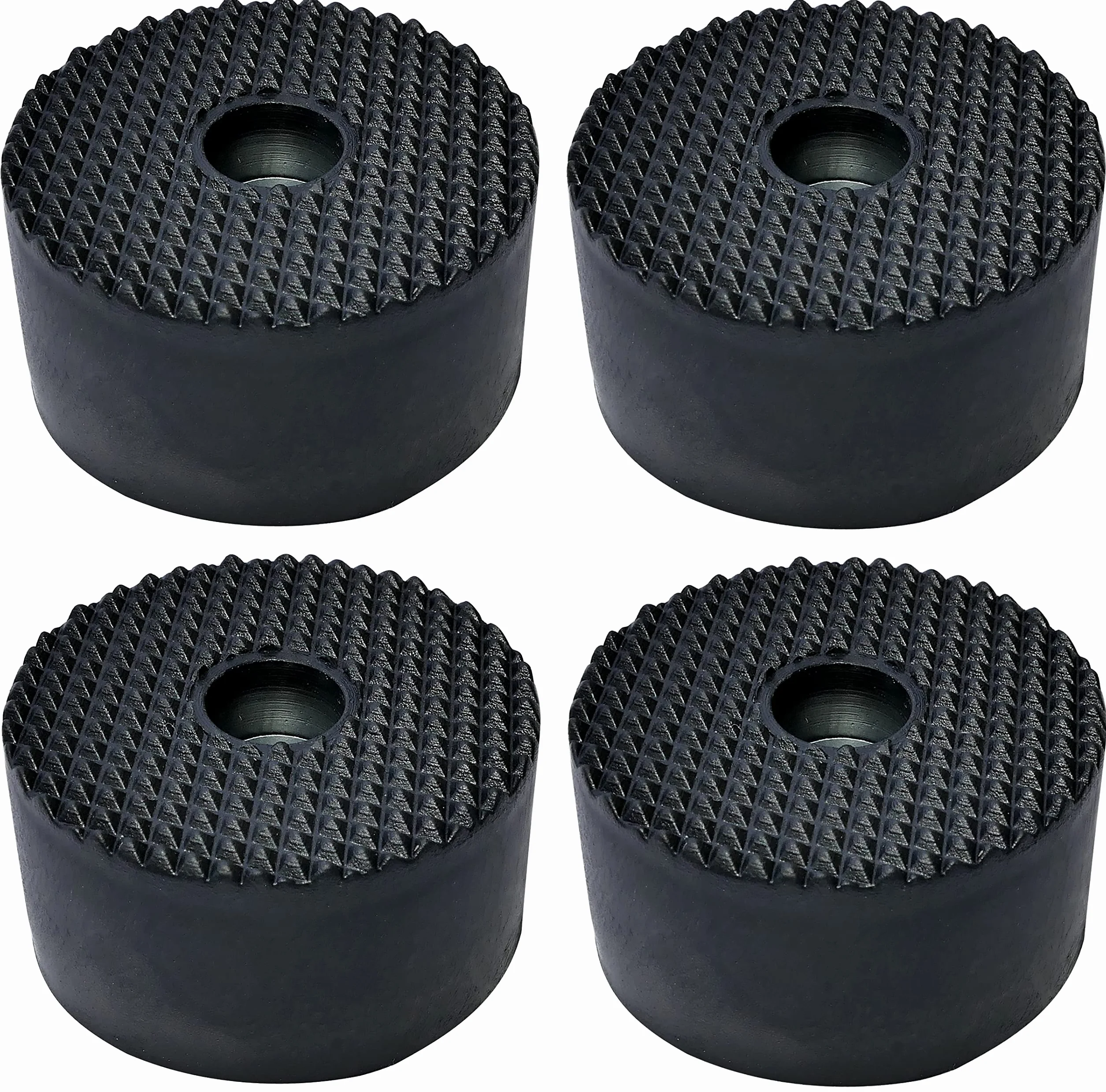 AERZETIX Juego de 4 Patas Anti-vibración Ø39mm H:20mm Caucho y Acero para Altavoces