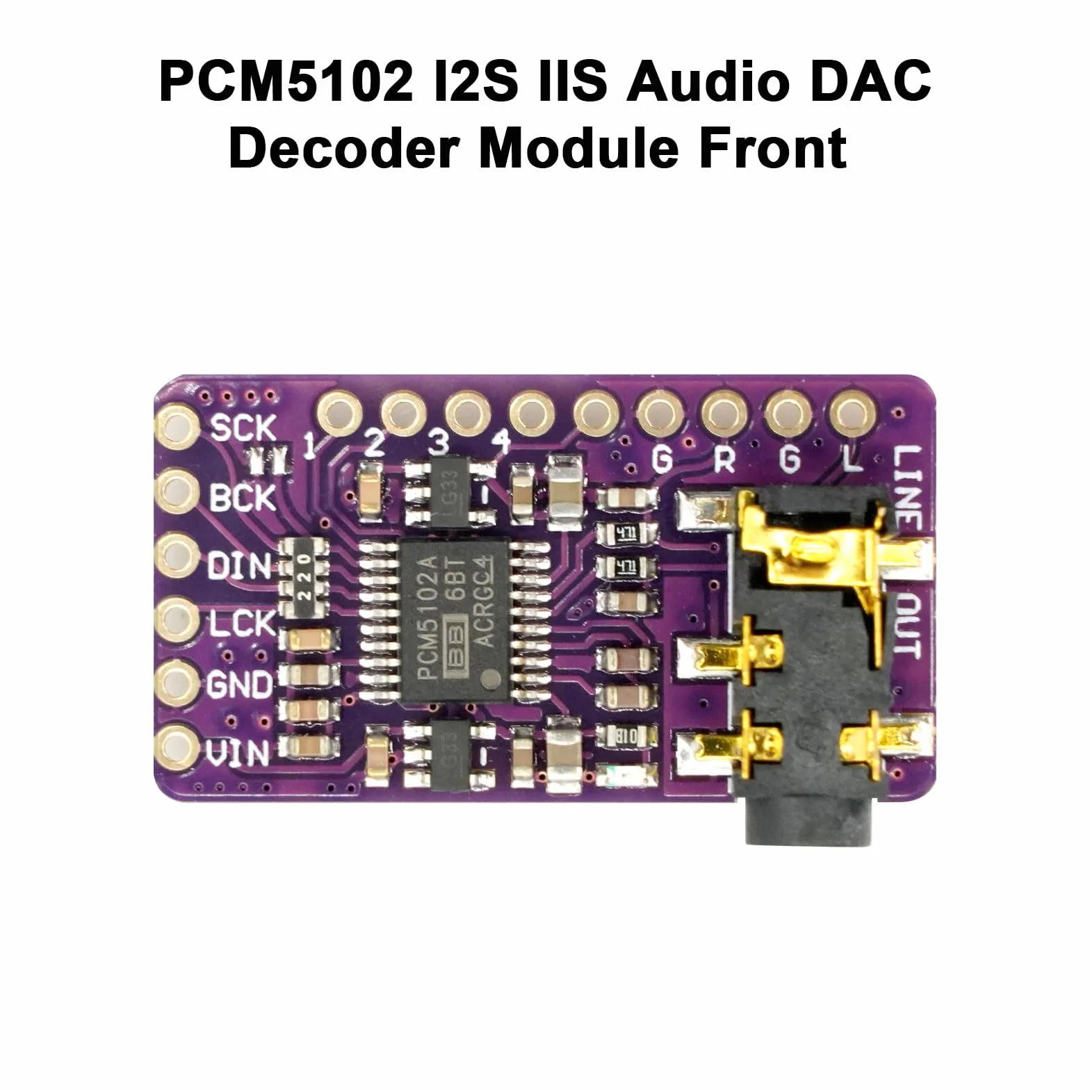 AYWHP PCM5102 DAC I2S IIS Convertidor Digital a Analógico Módulo Estéreo 3 PCS
