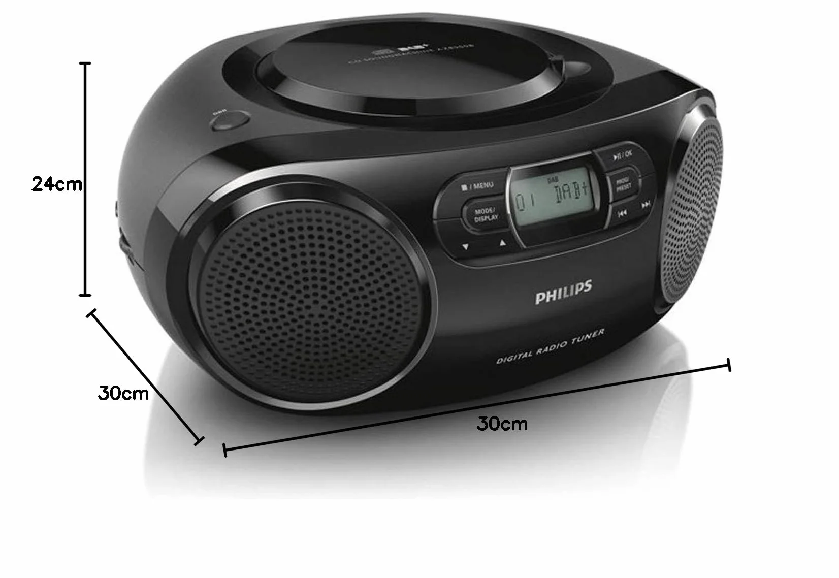 Philips AZB500/12 Radio CD DAB+ Reproductor CD Negro
