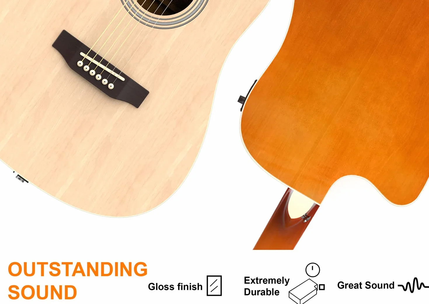 Monkey Loop Valley D-10CE Natural Pack Guitarra Electroacústica