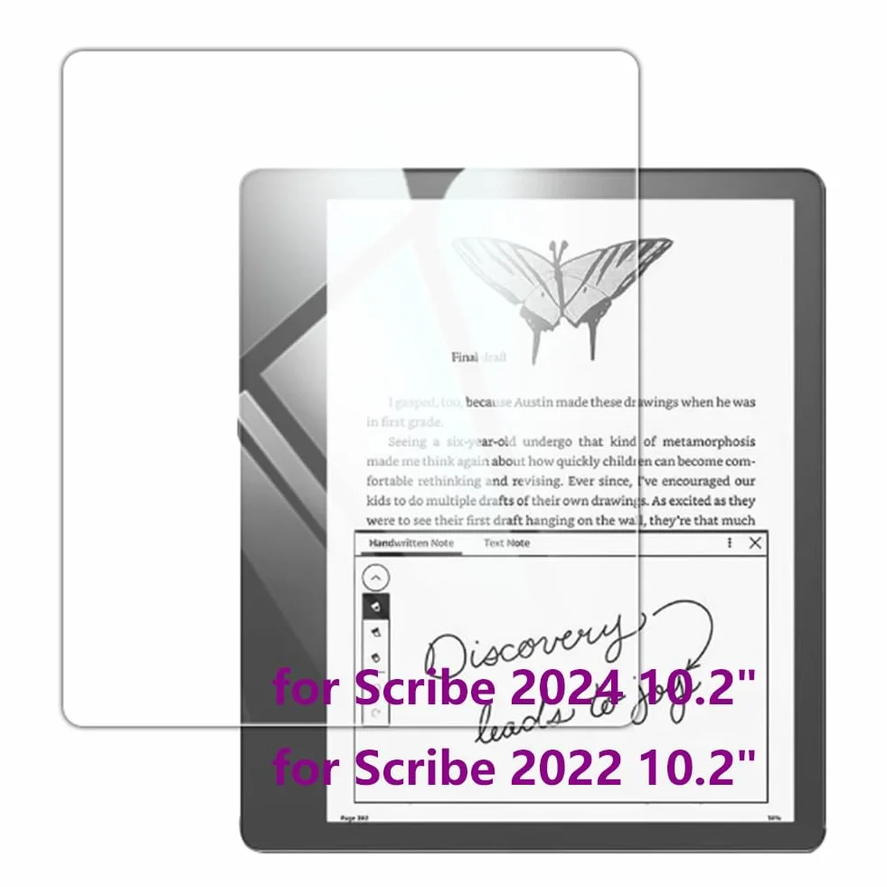 Kepuch 2 Paquetes Vidrio Templado Protector de Pantalla para Kindle Scribe 2024 2022 10.2"