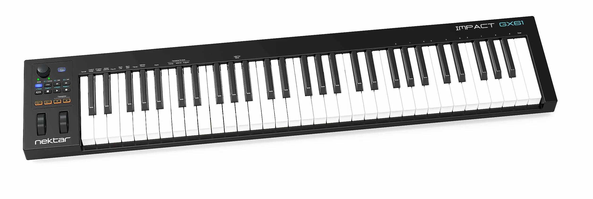 Nektar Impact GX61 - Controlador USB MIDI de teclado con integración de DAW