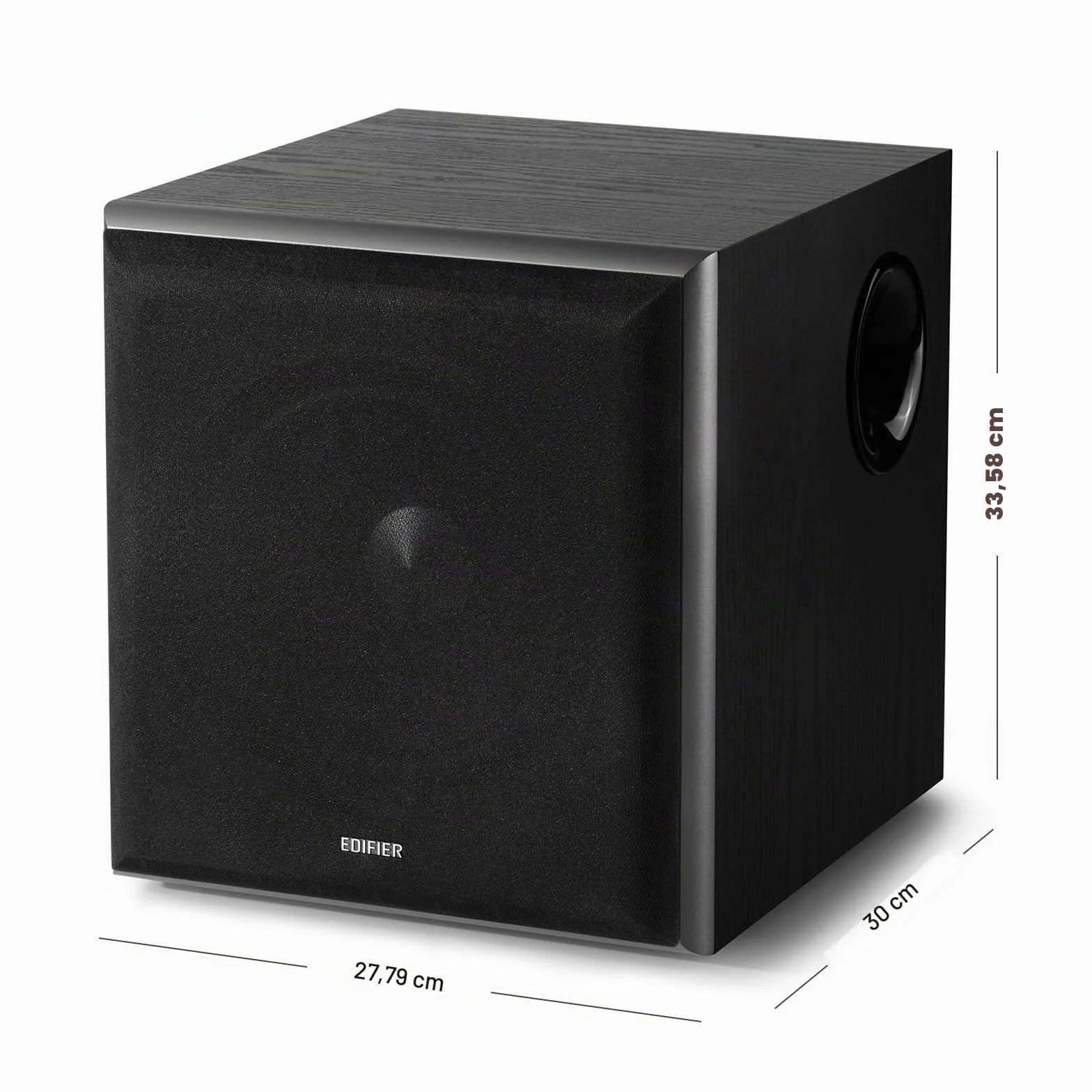 Edifier T5 - Subwoofer autoalimentado Activo RMS de 70 W con Driver de 8 Pulgadas y Filtro de Paso bajo