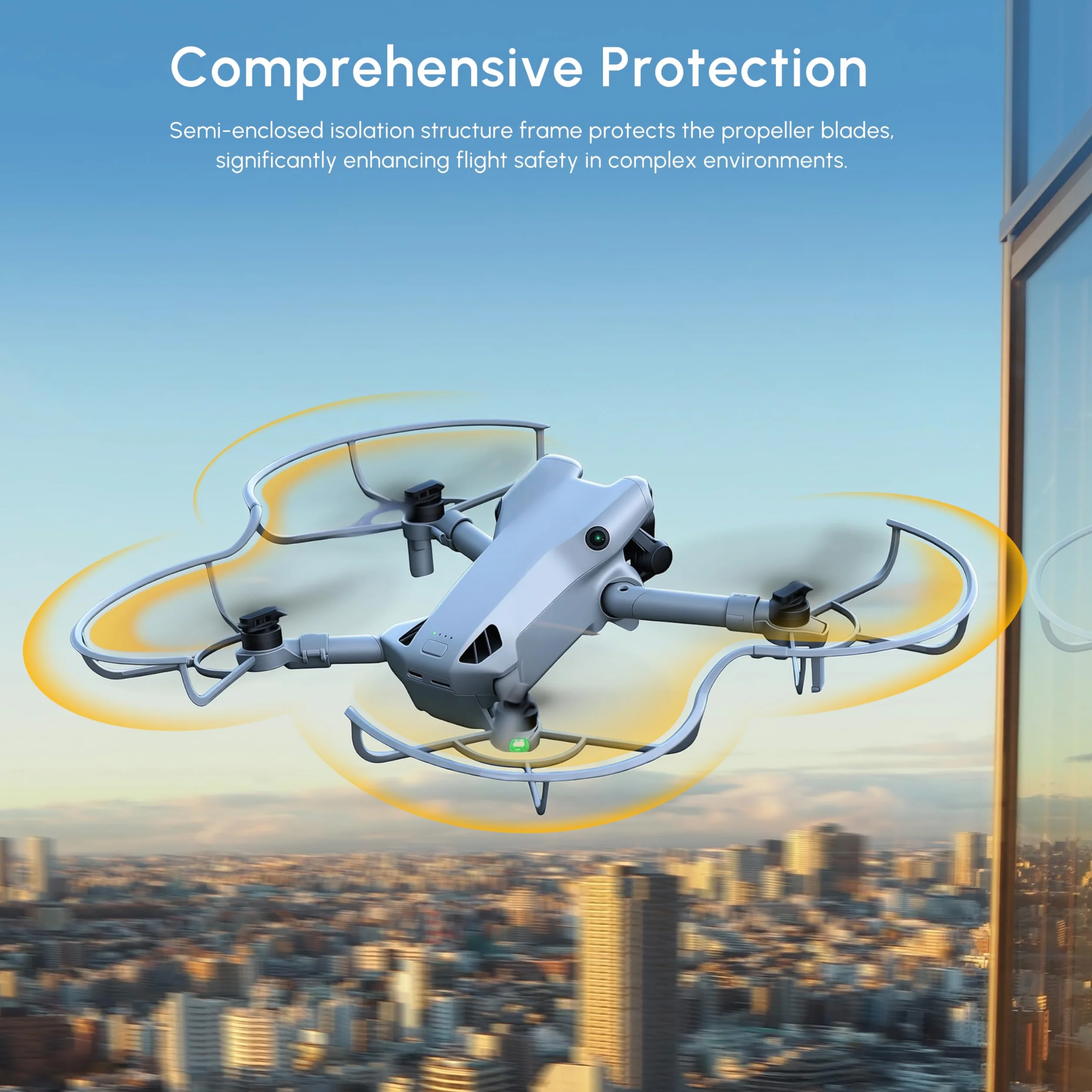 STARTRC Mini 5 Pro Propellerschützer,Flugsicherheit Anti Kollisions Propellerschutz für DJI Mini 5 Pro Zubehör Schnellverschluss(SOLO hélices)
