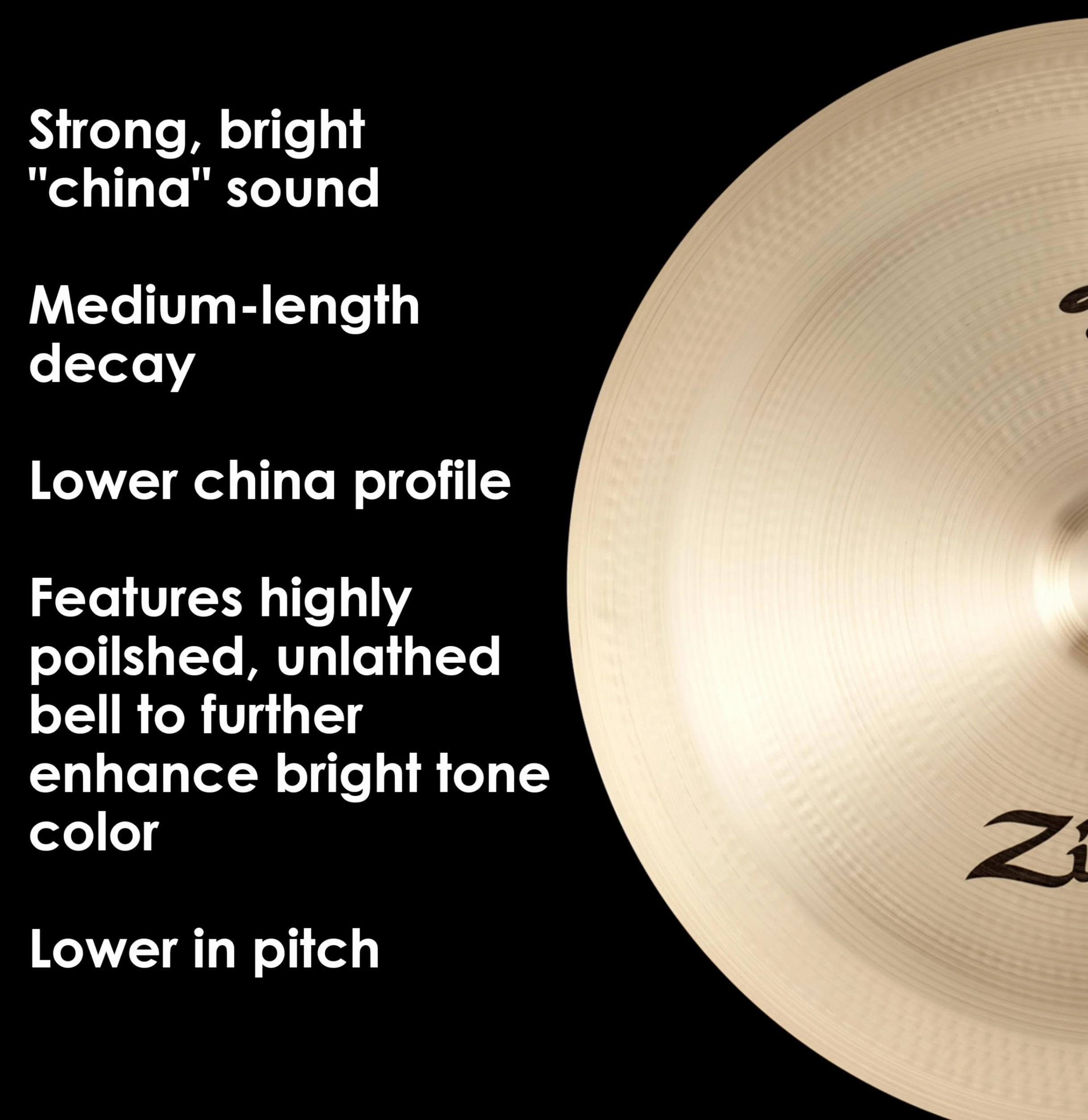 Zildjian A0315 A Platillo A 18" china Boy Low