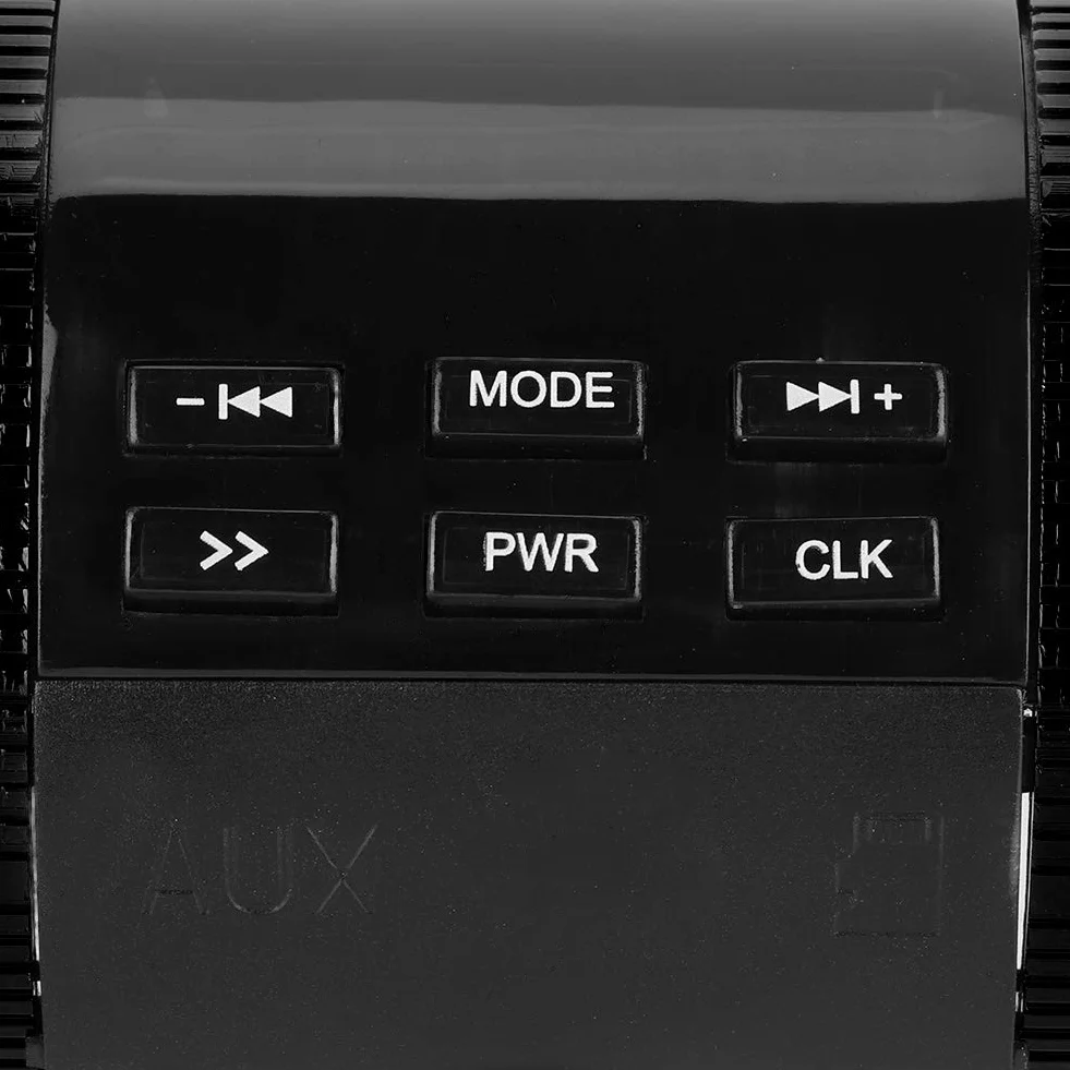 Radio para Moto, Altavoces Estéreo Universales Impermeables para Moto Altavoz 3.0 EDR TF Reproductor de Música USB (Negro) TF Música USB (Negro)