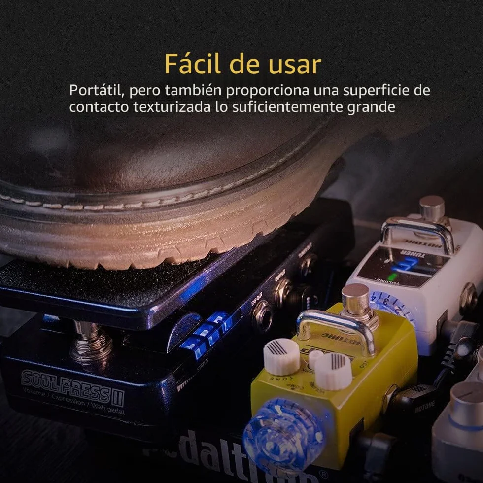 HOTONE Wah Volumen activo Expresión pasiva Pedal de efectos de guitarra conmutable 4 en 1 con pedal de efectos de guitarra visible Soul Press II