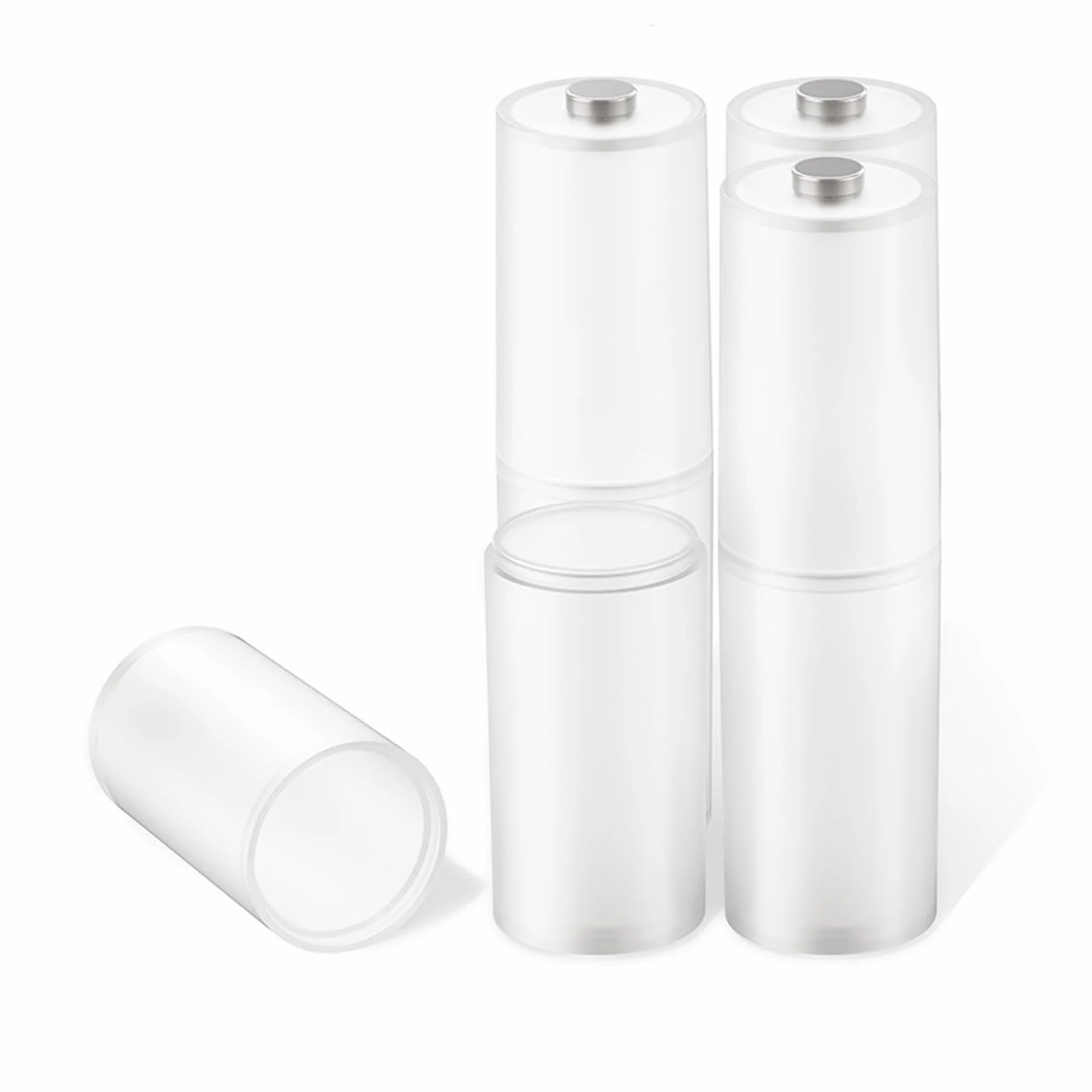 ORICO Adaptador de batería AAA a AA, paquete de 4 fundas convertidoras de batería para batería AAA con contactos de metal en la parte inferior