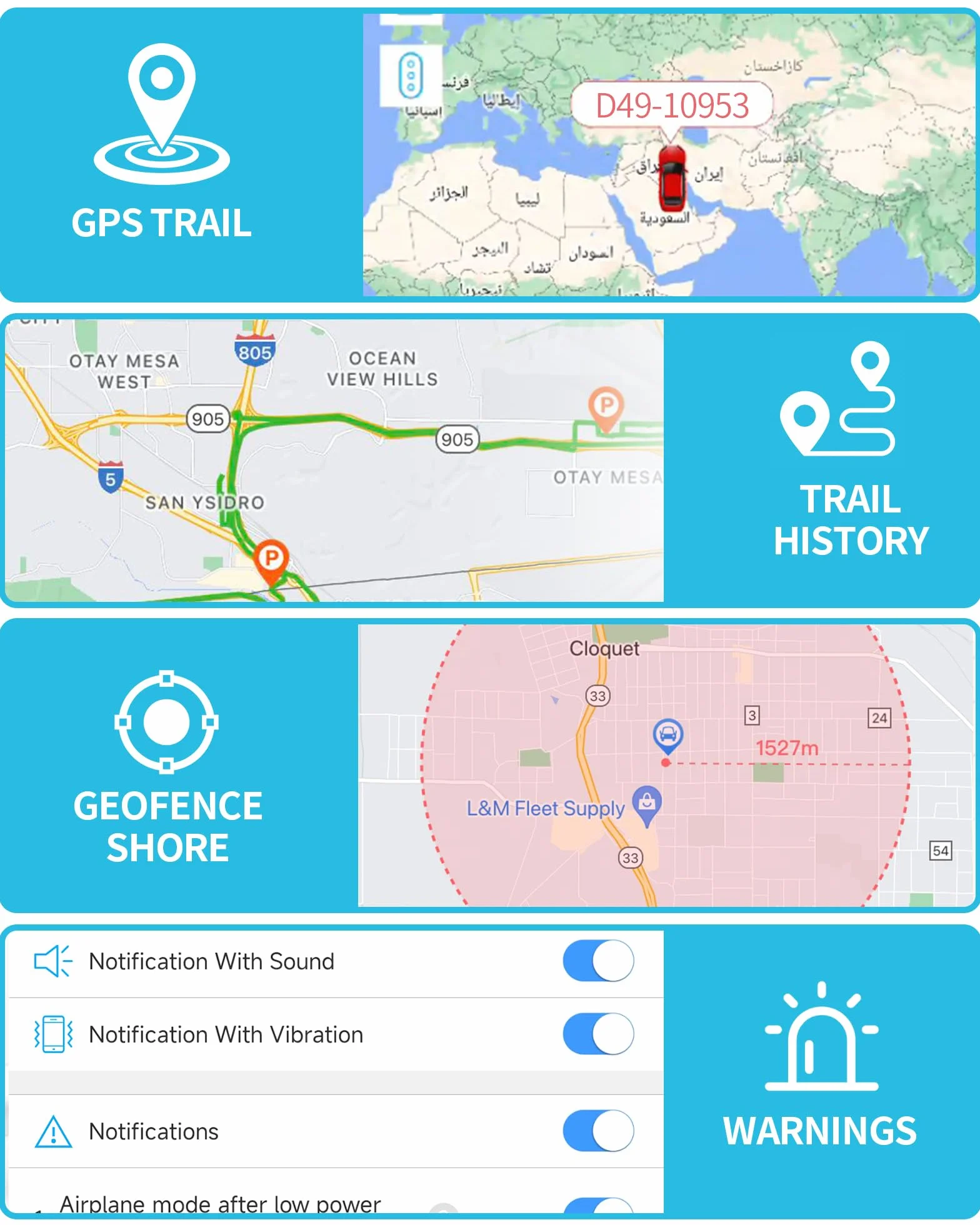 LNCOON Rastreador GPS para ehículos, localizador OBD 4G LTE, Velocidad y Kilometraje en Tiempo Real, Geocercado, Alertas de Accidentes, Dispositivos de Rastreo Ocultos para Autos, Activos o Flotas