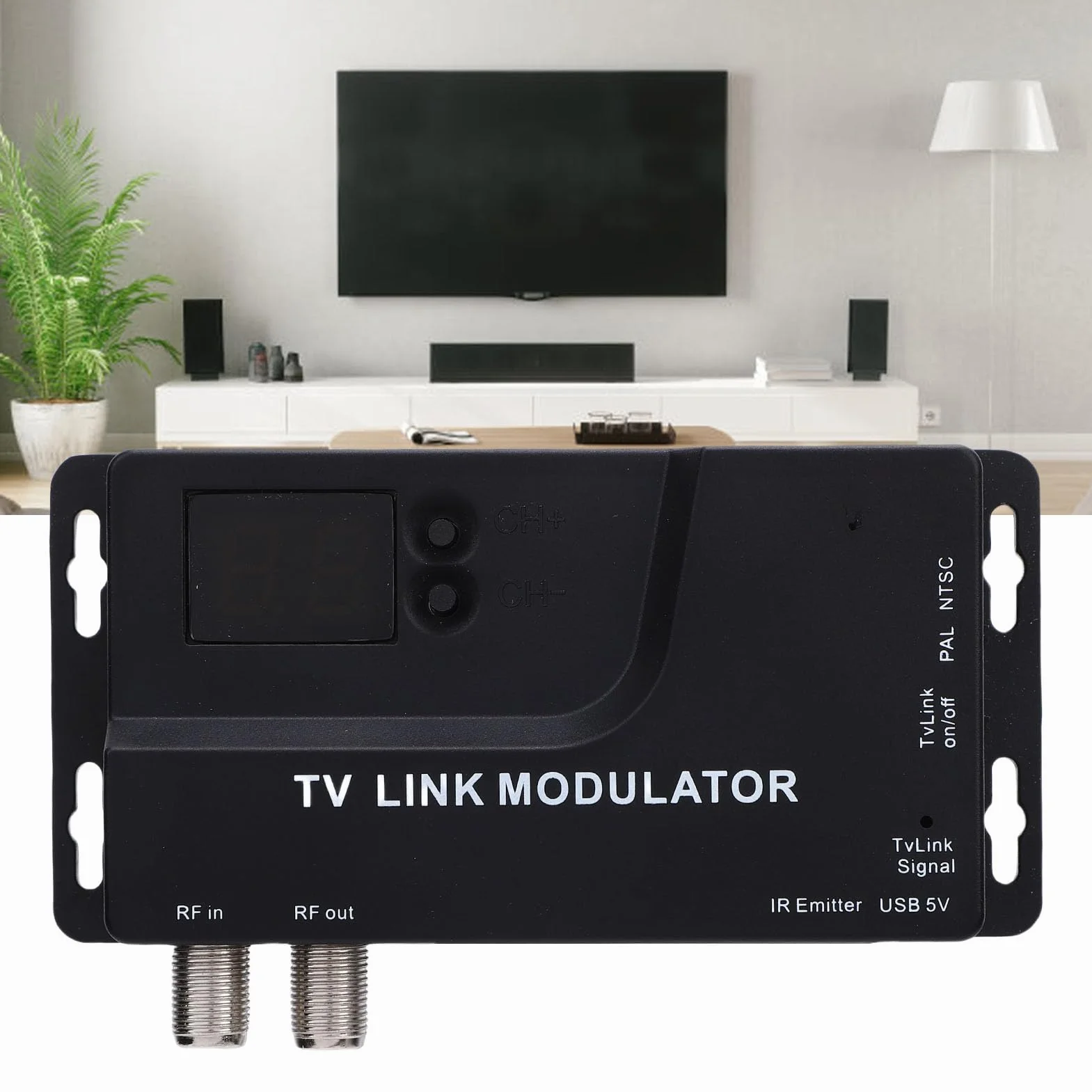 Modulador HDMI a RF, Convertidor HDMI a Coaxial 1080P, Modulador de TV NTSC/PAL VHF UHF para Televisores Antiguos, Decodificador, Consola de Juegos, Transferencia de Señal de