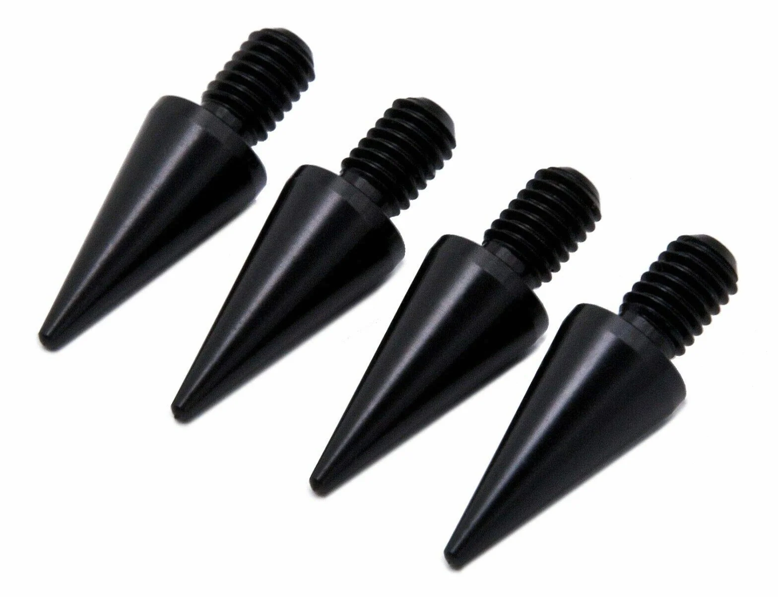 PrecisionGeek Aluminio anodizado Negro M8 Puntas/Spikes de desacople para Altavoces 4X