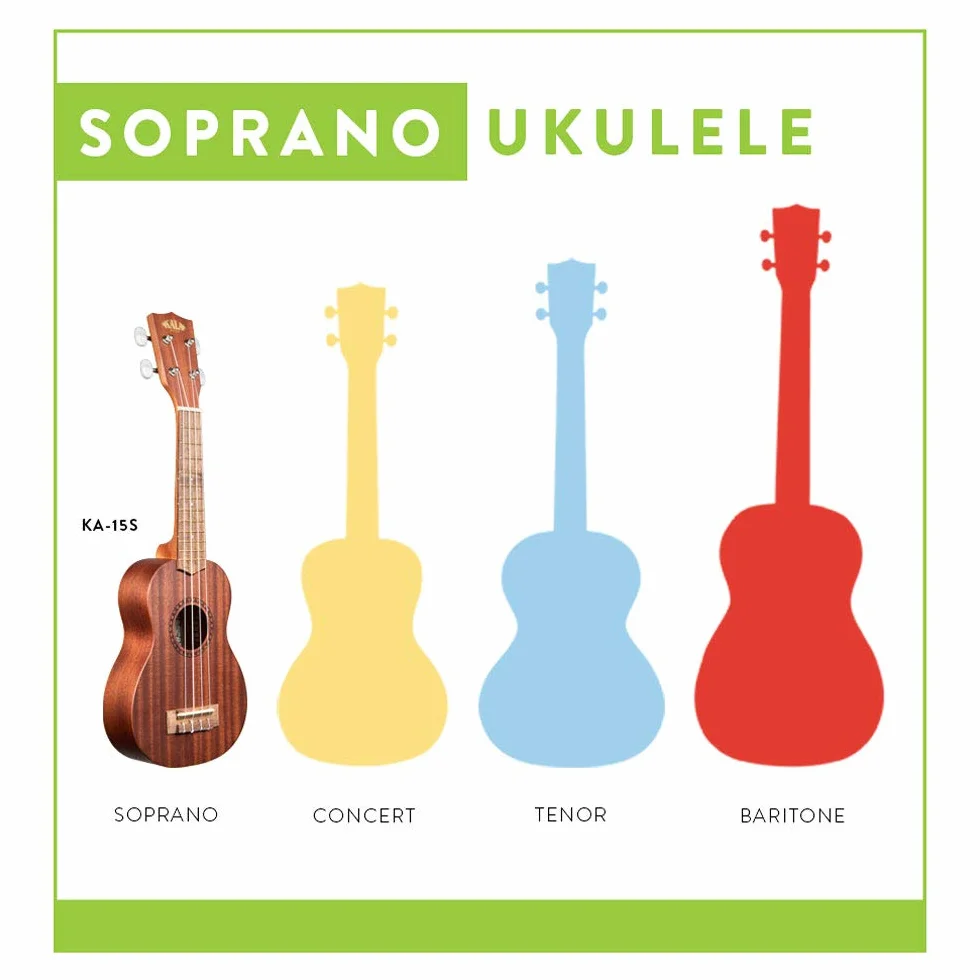 Kala Ukelele Soprano en acabado satinado (KA-15S)