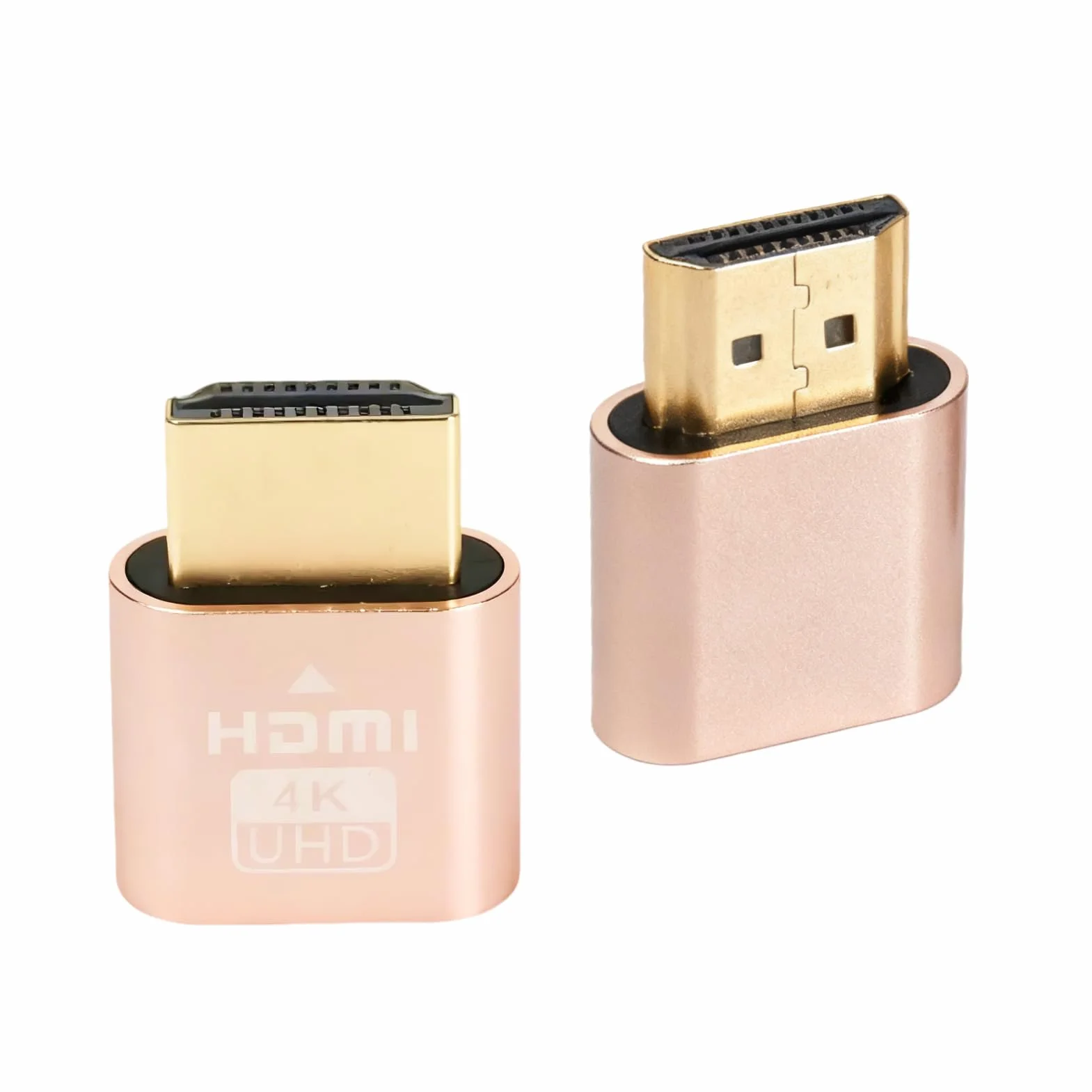 2PCS HDMI Dummy Plug 4K@60Hz HDR Adaptador Virtual, Emulador de Pantalla Sin Cabeza, Dongle HDMI, Soporta 3840x2160@60Hz, 1440P@60Hz, 1080P@60Hz, EDID Emulator para GPU/Escritorio Remoto