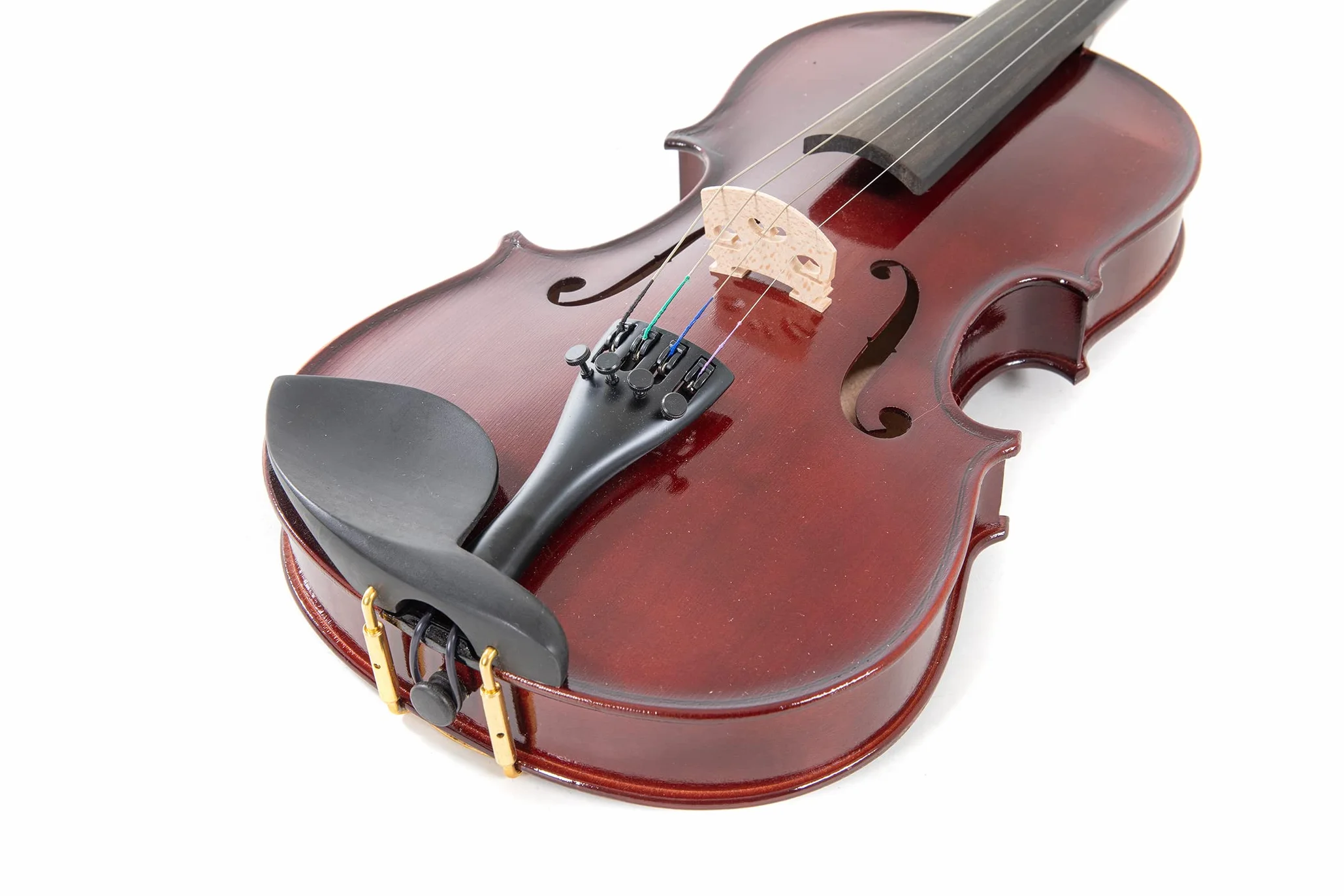 GEWApure Violin Set HW Madera dura 1/16 Montado con Barbada, Cordal con microafinador, Arco, Resina, Estuche con Bandolera