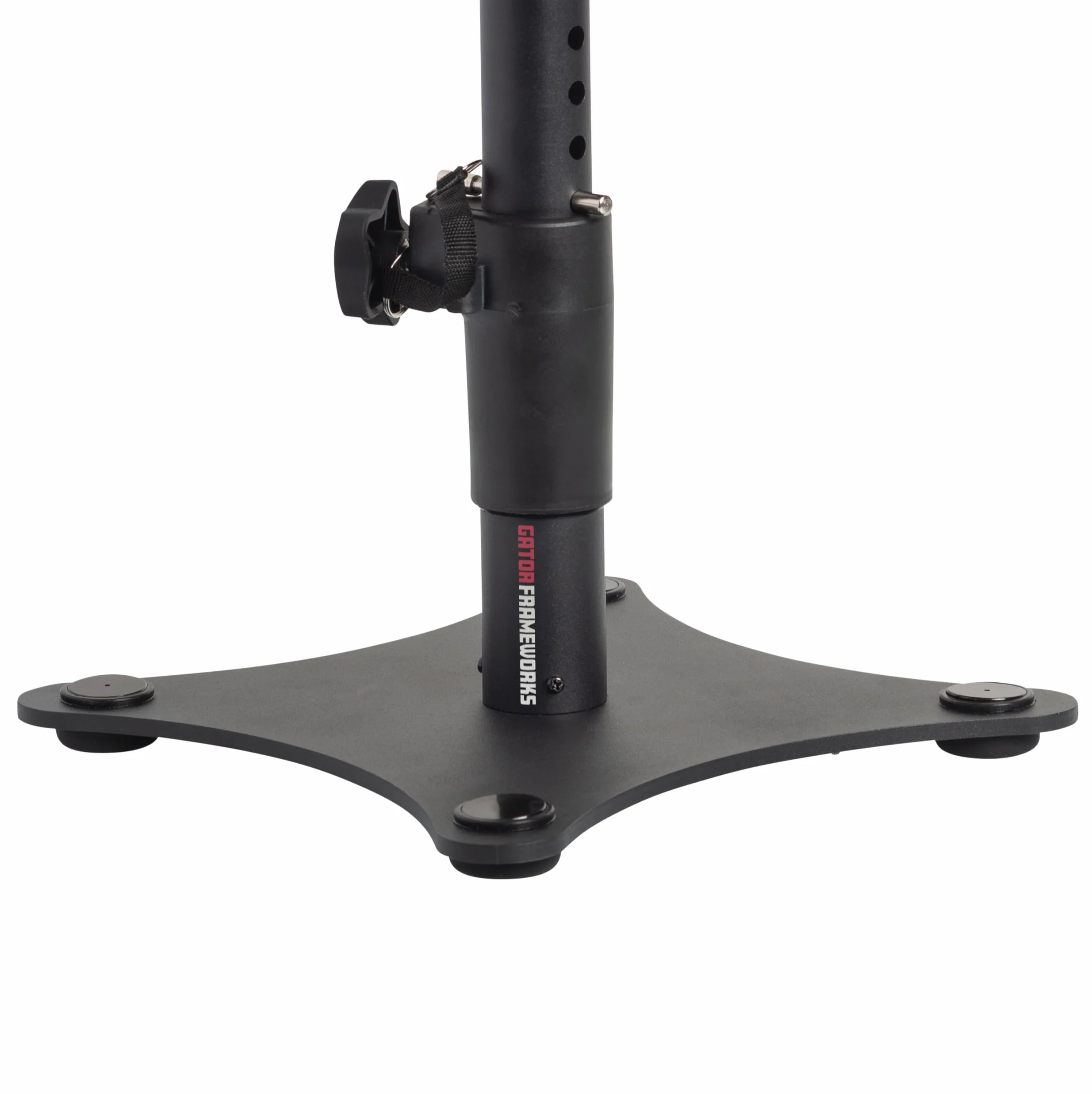 Gator Frameworks Soportes de Estudio y para Altavoces de Escritorio con Superficie Acolchada de Espuma EVA, ángulo Ajustable de 0° a 15° - Juego de 2 (GFWSPKSTMNDSK)