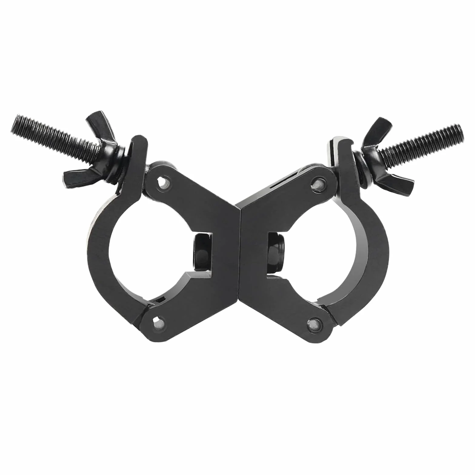 4Pack Garras para Truss Clamp Doble Abrazadera Giratoria Luz Escenario, Gancho para Truss 29-35mm Garras Luces Lighting Hook Clamps, Carga 80kg Andamiaje Soporte Luz Enganche Colgar para Cabeza Movil