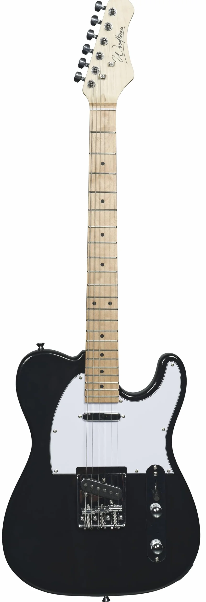 Woodbrass TL100 - Guitarra eléctrica para principiantes, con cuerpo en T de tilo, estilo country, hard, rock