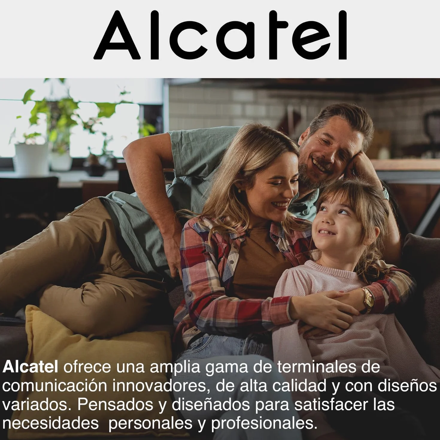 ALCATEL F530 Teléfono inalámbrico DECT Gran pantalla retroiluminada Manos libres Bloqueo de llamadas Blanco/Azul