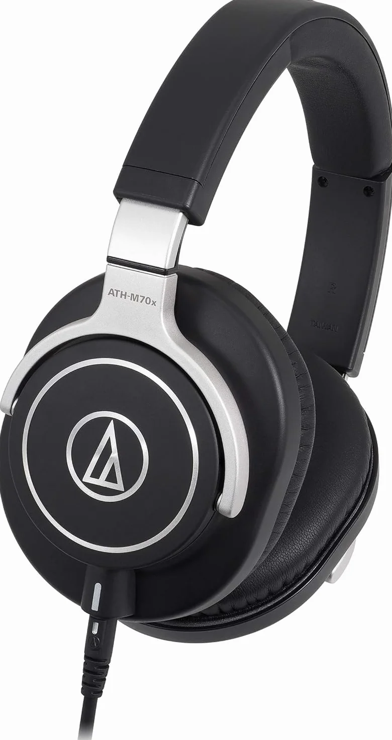 Audio-Technica M70x Auriculares profesionales para monitorización en estudio Negro