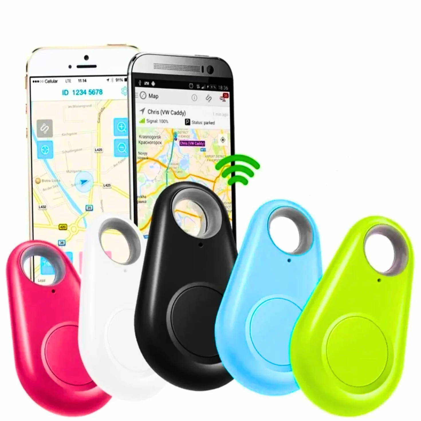 Rastreador Bluetooth Android, Tag Localizador de Llaves, Moto Tag Perros Gatos, Llavero Maleta, Alarma Antirrobo, Sin Suscripción