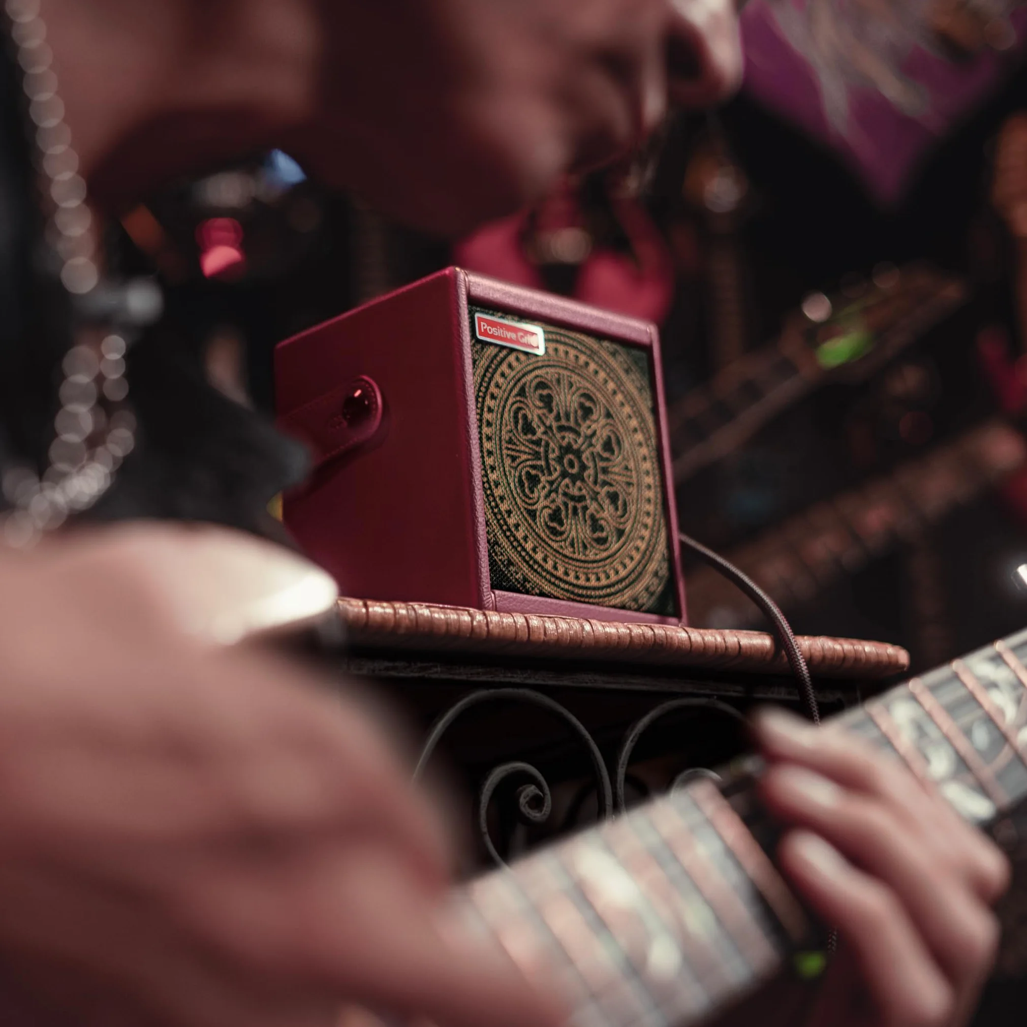 Positive Grid Spark Mini Vai Special Edition 10-Watt Portable Smart Guitar Amp and Bluetooth Speaker – Designed by Steve Vai