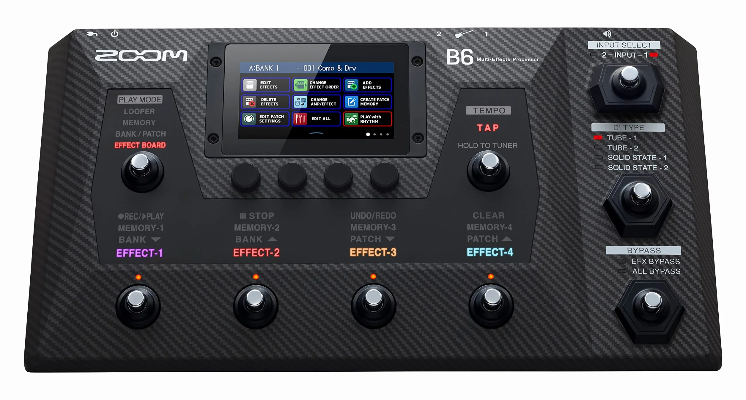Zoom B6 - Procesador de efectos para bajos