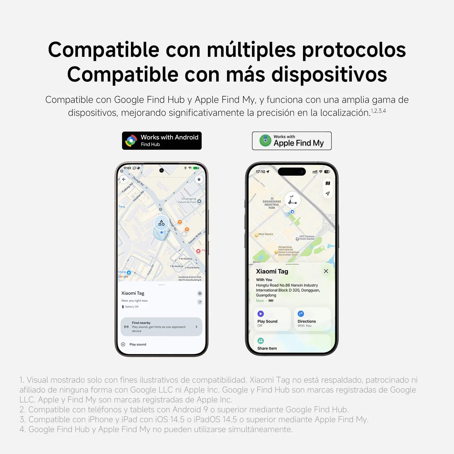 Xiaomi Smart Tag, Compatible con Apple Find My y Google Android Find Hub, localizador, buscador para Equipaje/Bolsos/Carteras/Mascotas, IP67, batería con más de 1 año de autonomía, Pack de 1