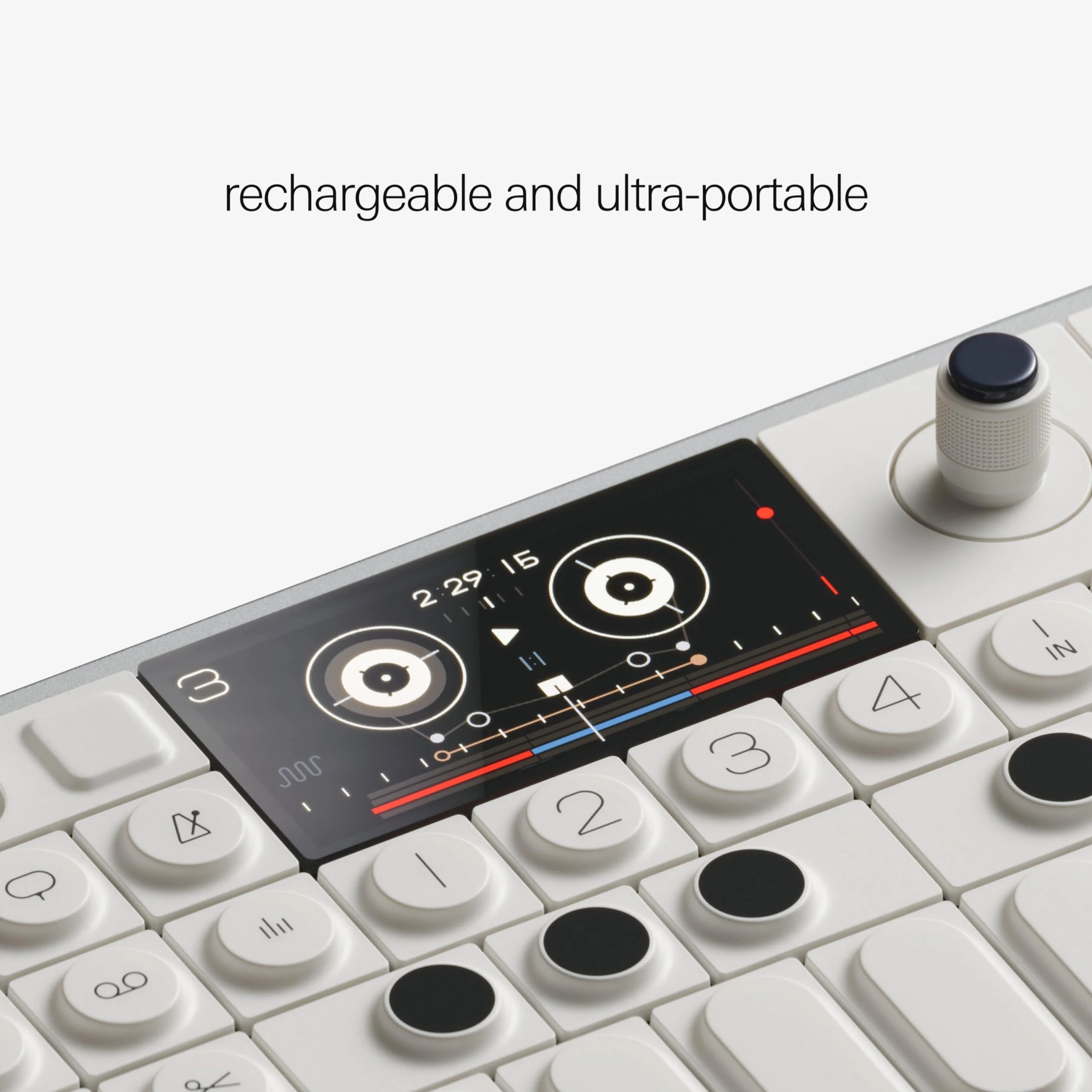 Teenage Engineering OP-1 Field (Synthétiseur, échantillonneur et boîte à rythmes portable avec haut-parleur intégré, microphone, effets et vocodeur, Bluetooth Midi, USB-C, 24 heures d'autonomie)