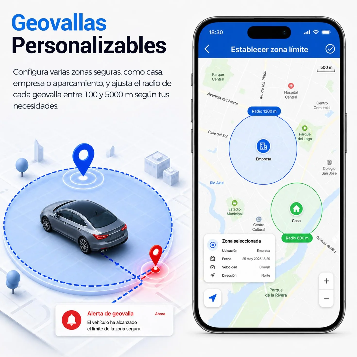 Localizador GPS para Coche y Flotas Batería 20000 mAh, Seguimiento de Varios Vehículos por App/Web/SMS y Llamada, Rastreador GPS IP67 Impermeable, Geovalla, Alertas y Rutas para Camiones y Activos