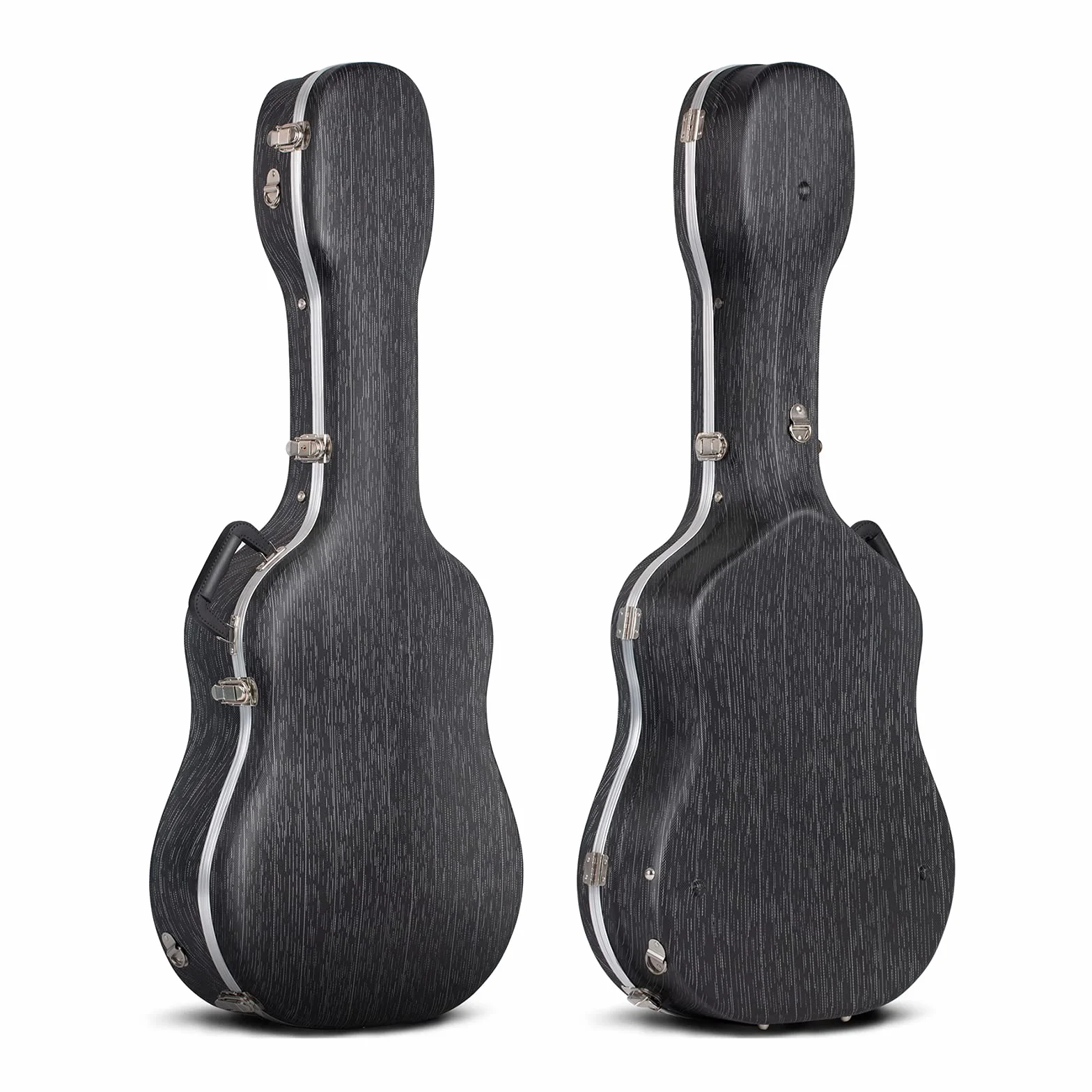 CAHAYA Maleta para Guitarra acústica, Funda Negra de ABS Resistente al Agua, 1,5 cm de Grosor, Acolchado Adecuado para Guitarra de 41 Pulgadas