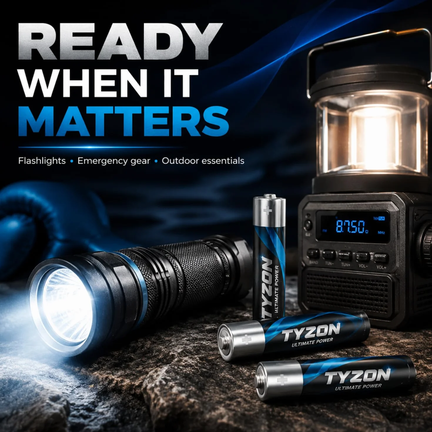 Tyzon Pilas AA Alcalinas 1,5 V, Pack de 40