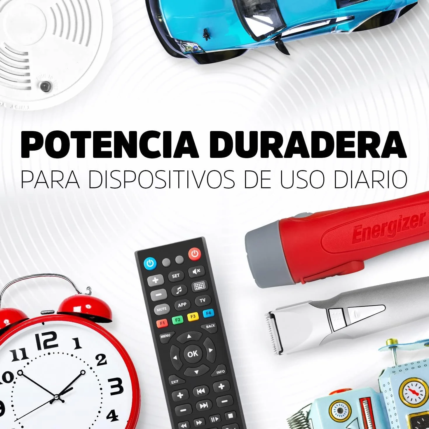 Energizer Alkaline Power - Pila 9V Alcalinas (Paquete de 8) - para Detector de Humo/monóxido de Carbono, electrónica y Audio - Embalaje 100% reciclable y sin plástico [Exclusivo en Amazon]