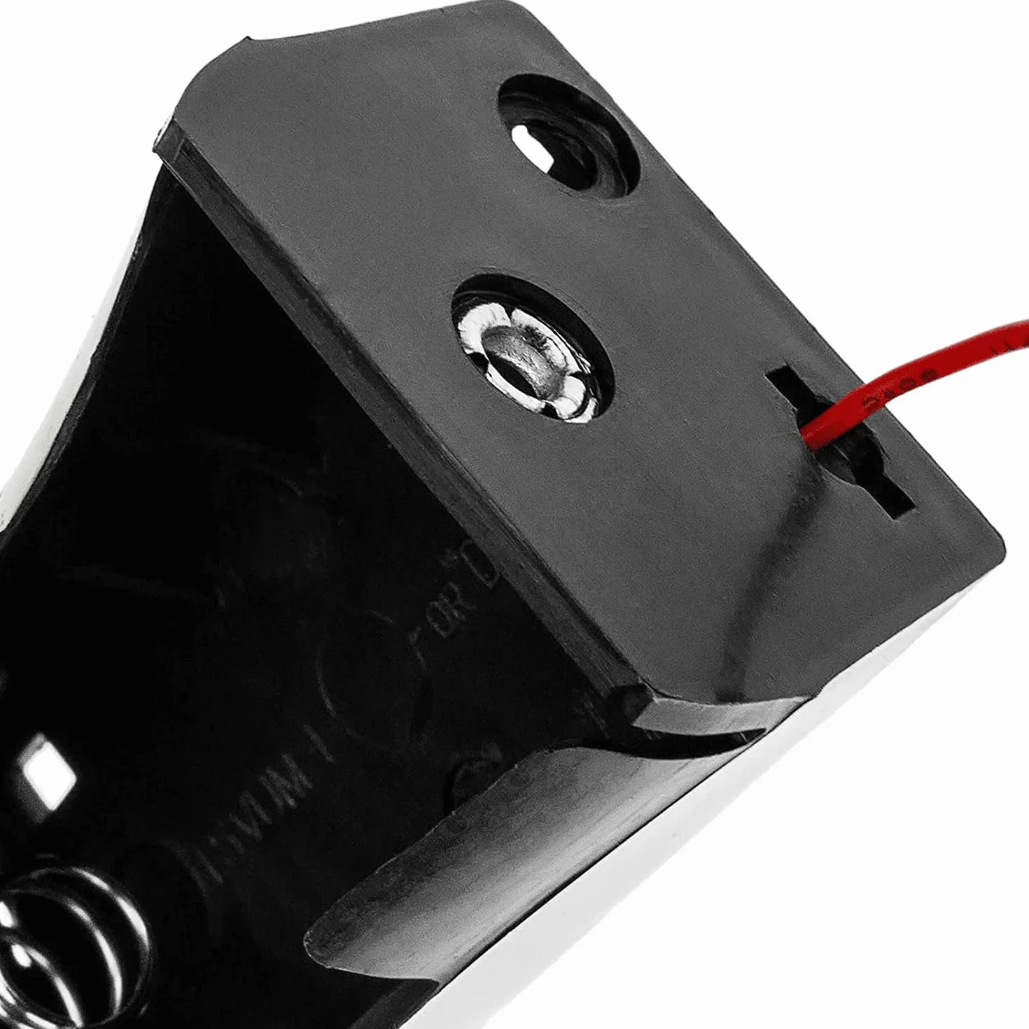 CABLEPELADO Portapilas Plano | Soporte de Batería C LR14 R14 | Incluye Cable de 200mm | Voltaje Total: 1.5V (1.5V por Pila) | Apto para 1 Pila FR14, HR14, LR14 C (Baby)
